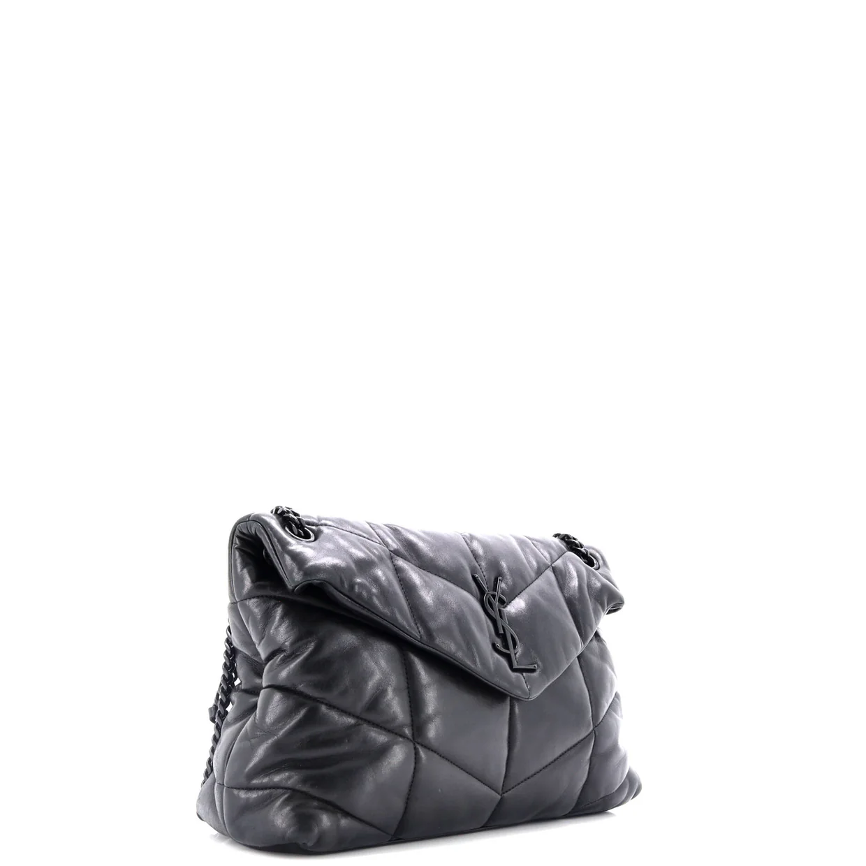 Loulou Puffer Shoulder Bag Quilted Leather Medium - Deep Luxury