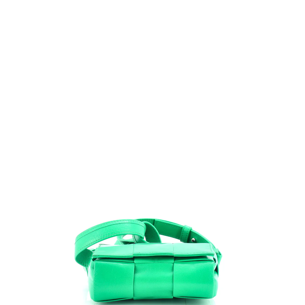 Cassette Crossbody Bag Maxi Intrecciato Leather Mini - Deep Luxury