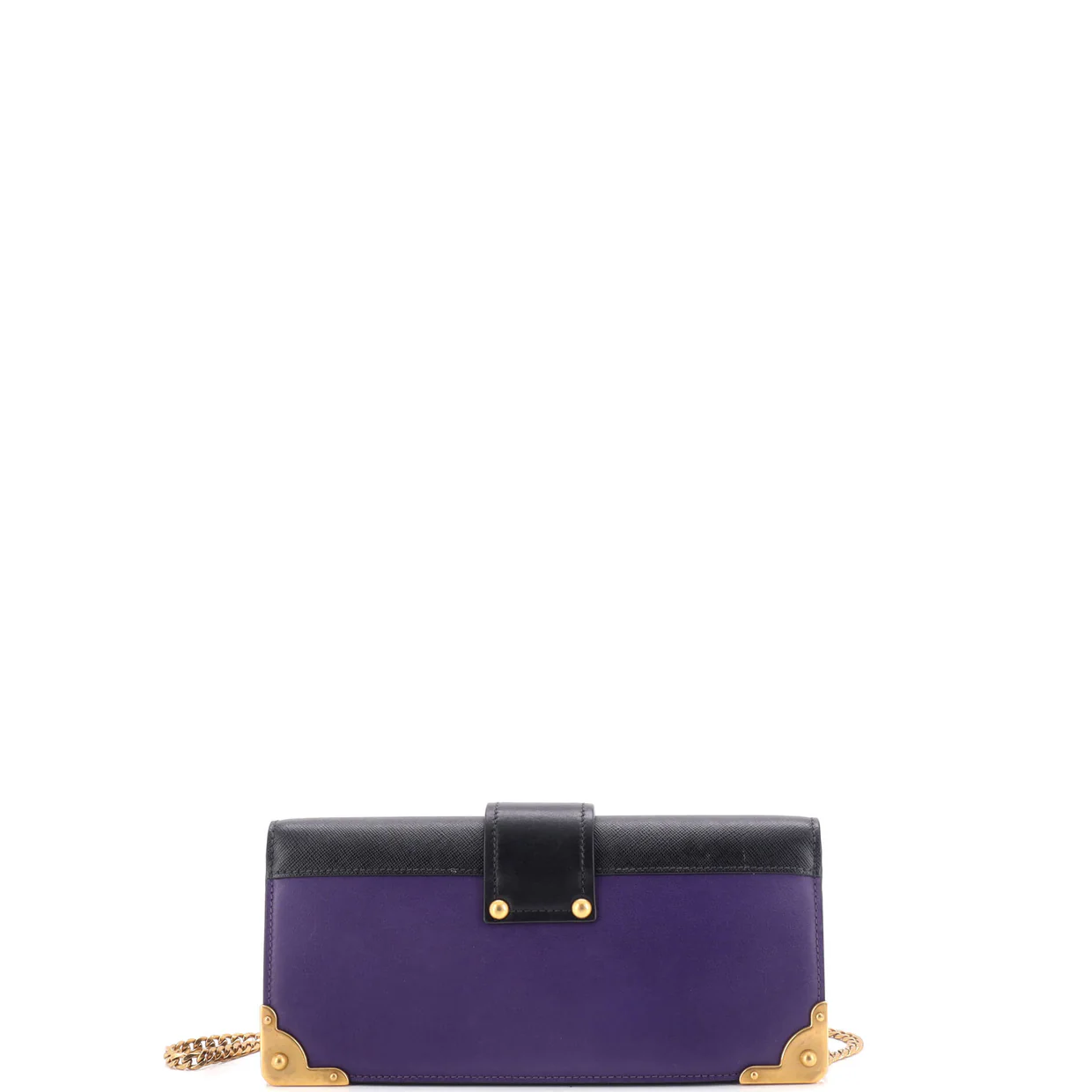 Cahier Chain Clutch City Calf and Saffiano - Deep Luxury