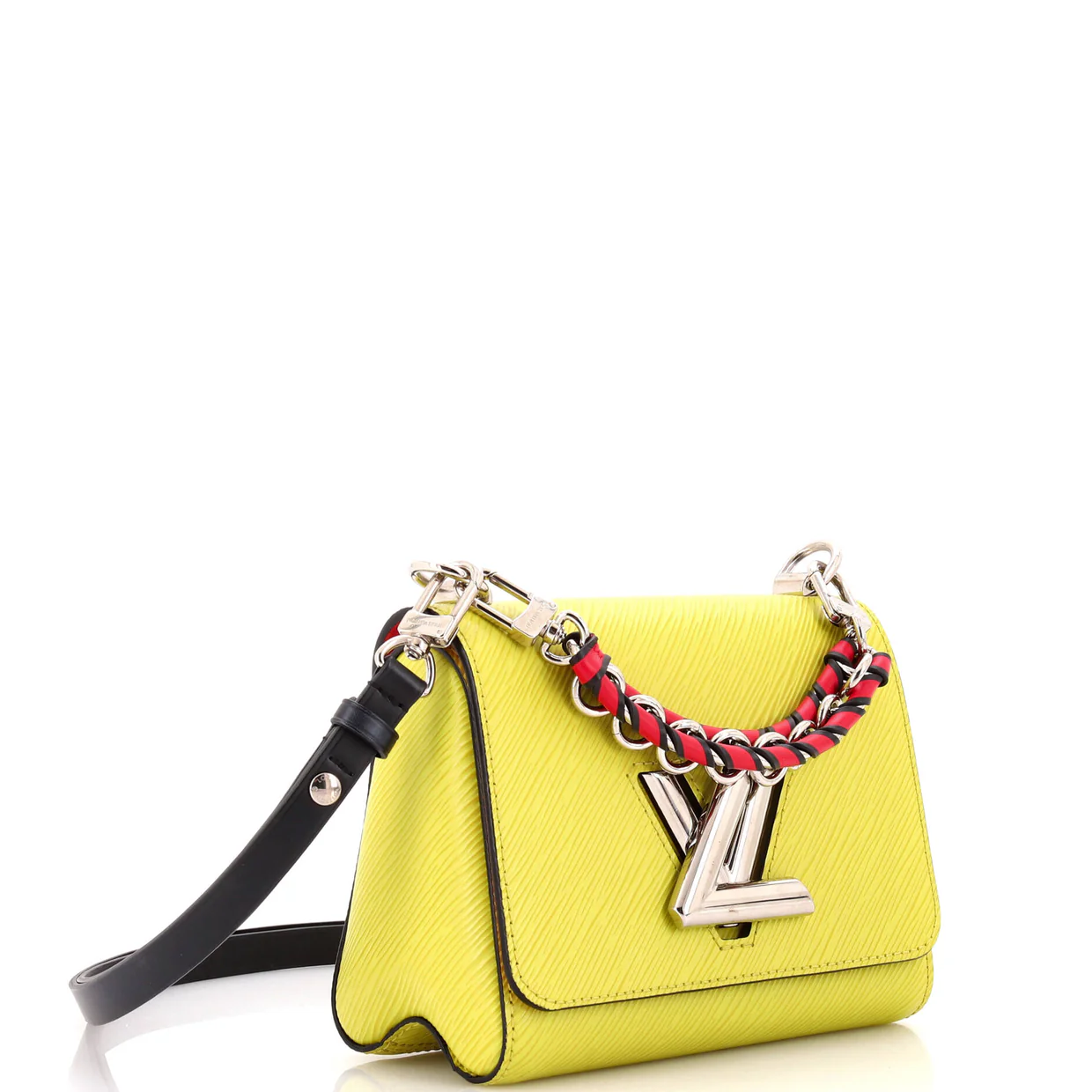 Braided Handle Twist Bag Epi Leather PM - Deep Luxury