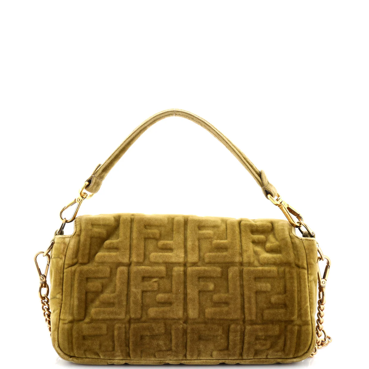 Baguette NM Bag Zucca Embossed Velvet Medium - Deep Luxury