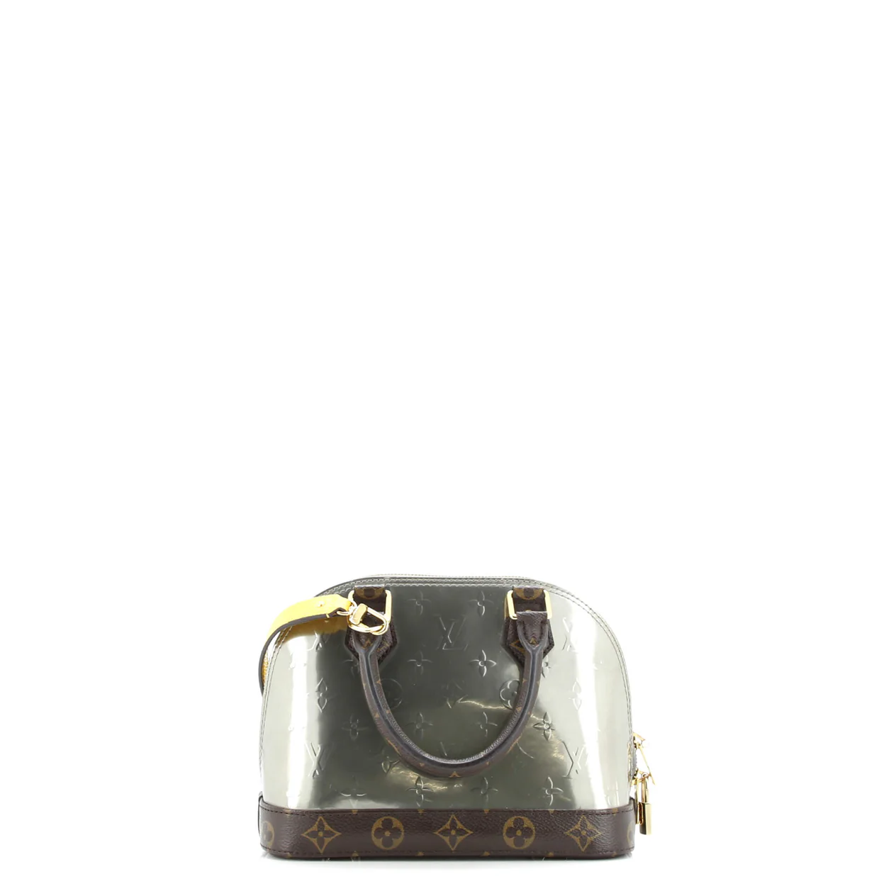 Alma Handbag Monogram Vernis with Monogram Canvas and Epi Leather BB - Deep Luxury