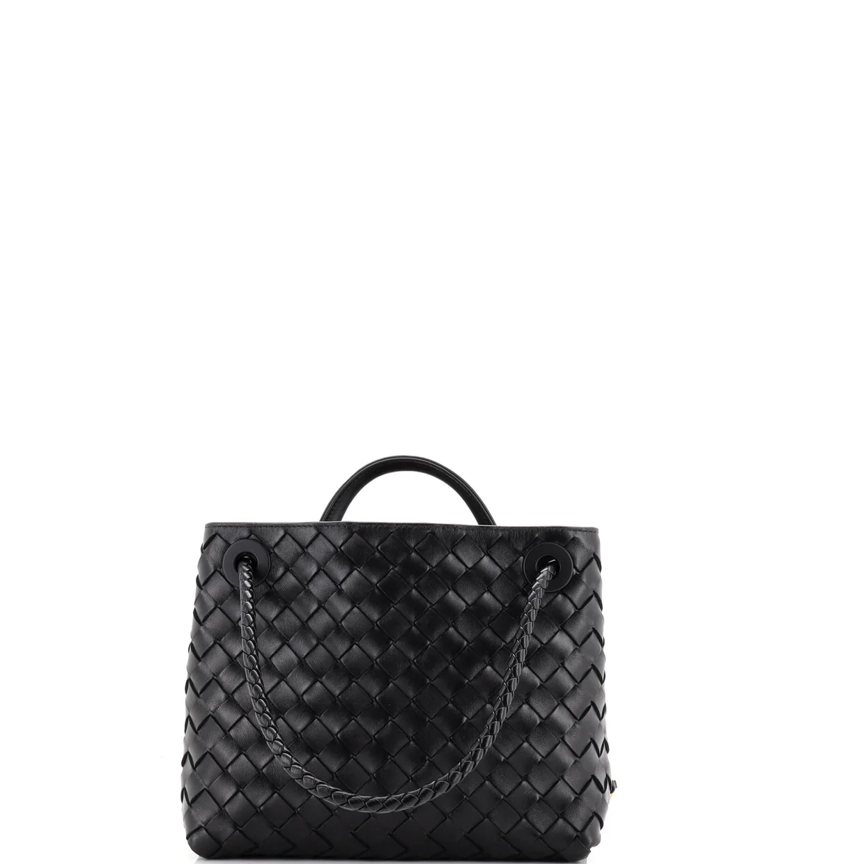 Andiamo Top Handle Bag Intrecciato Nappa Small - Deep Luxury