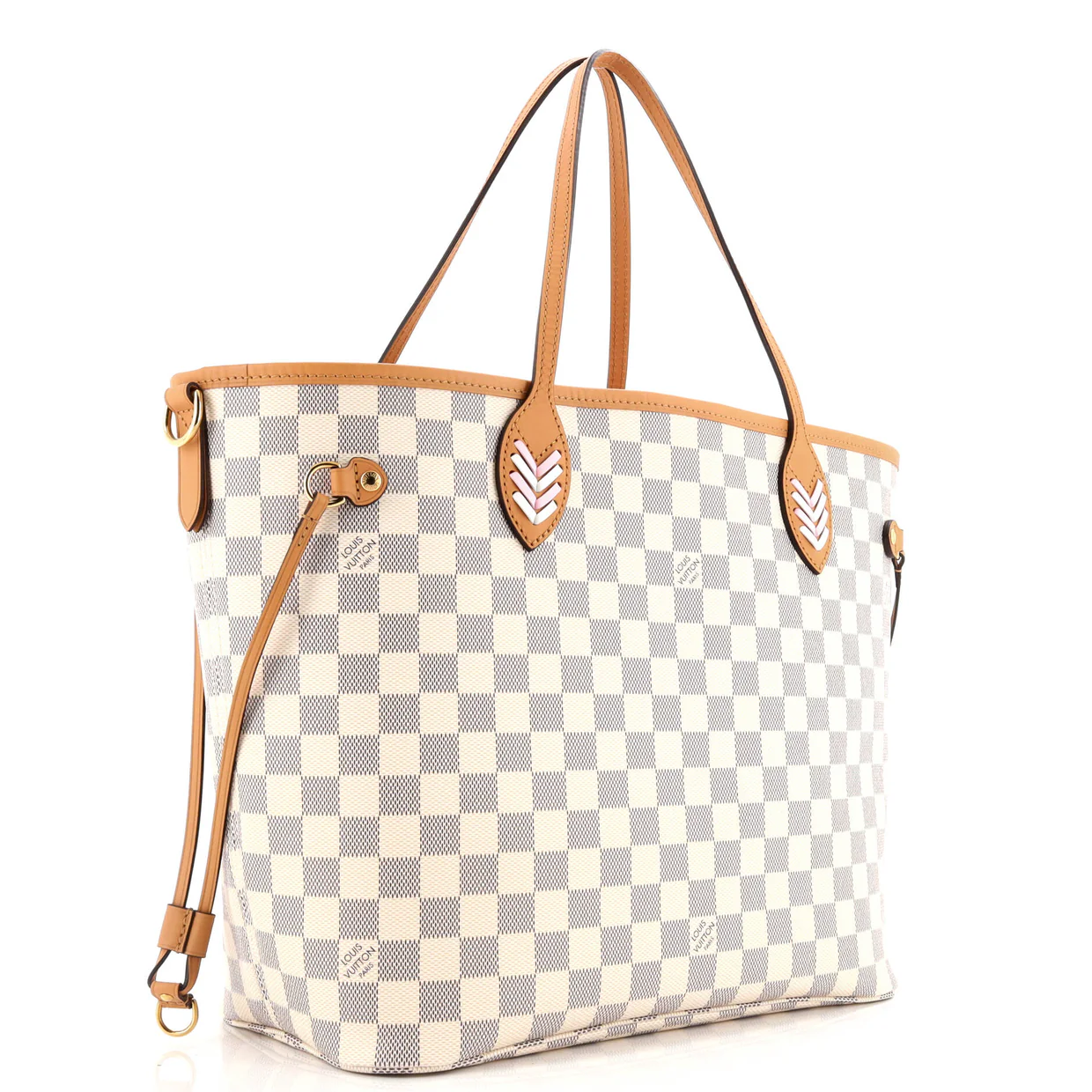 Neverfull NM Tote Damier with Braided Detail MM - Deep Luxury