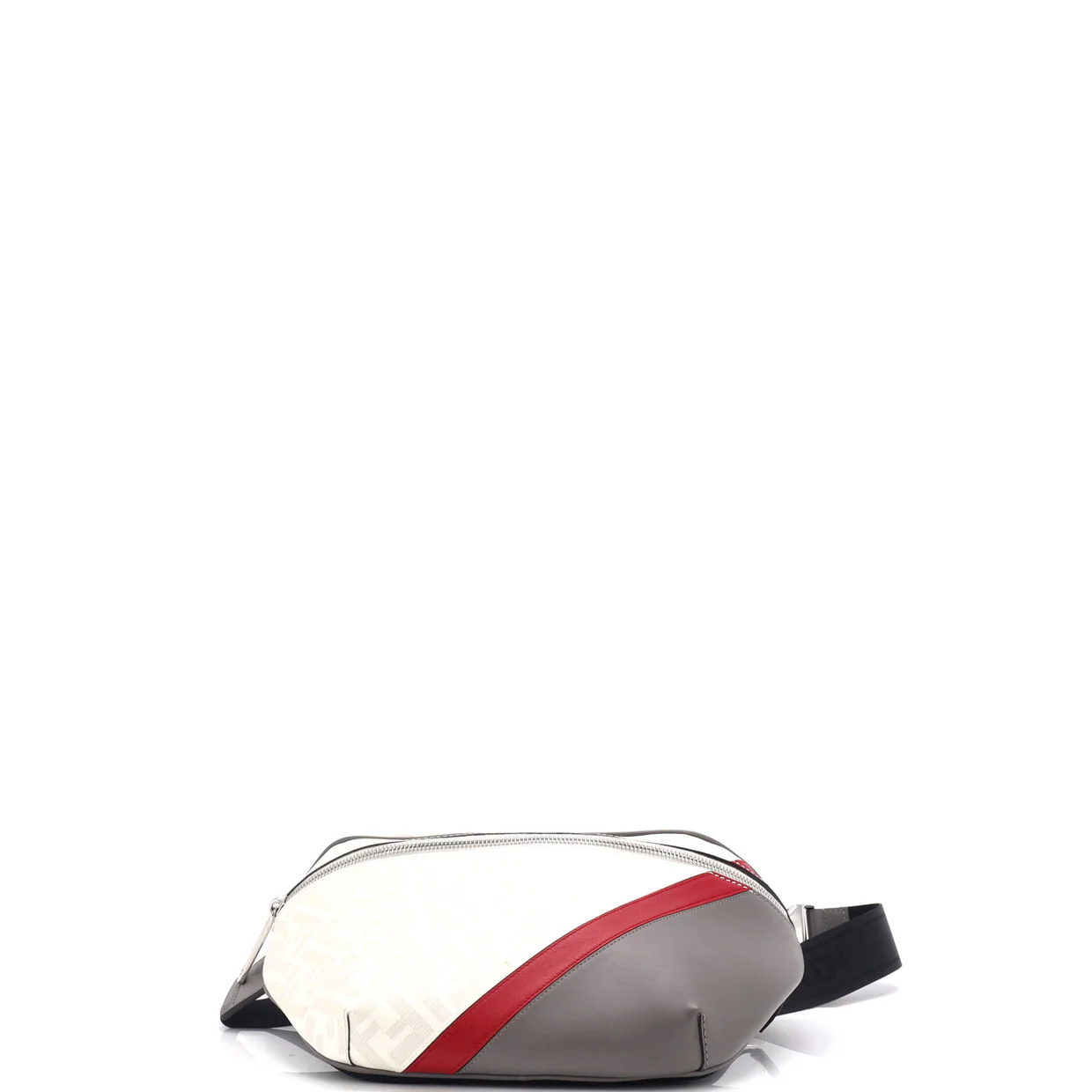 Zip Belt Bag Zucca Coated Canvas and Leather - Deep Luxury