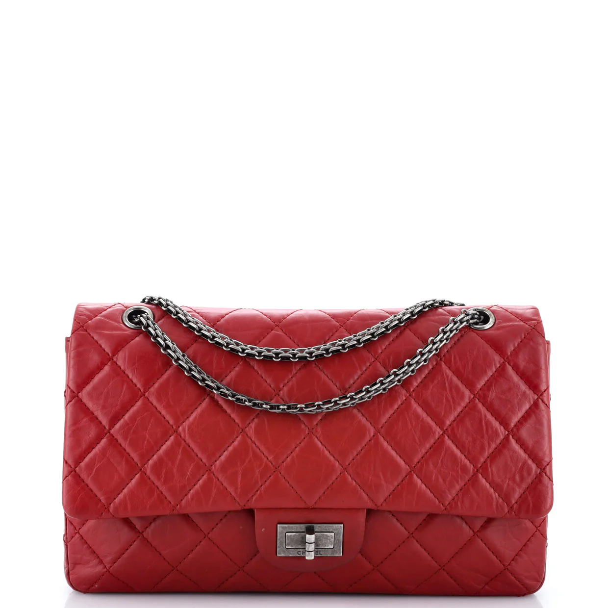 Reissue 2.55 Flap Bag Quilted Aged Calfskin 228 - Deep Luxury