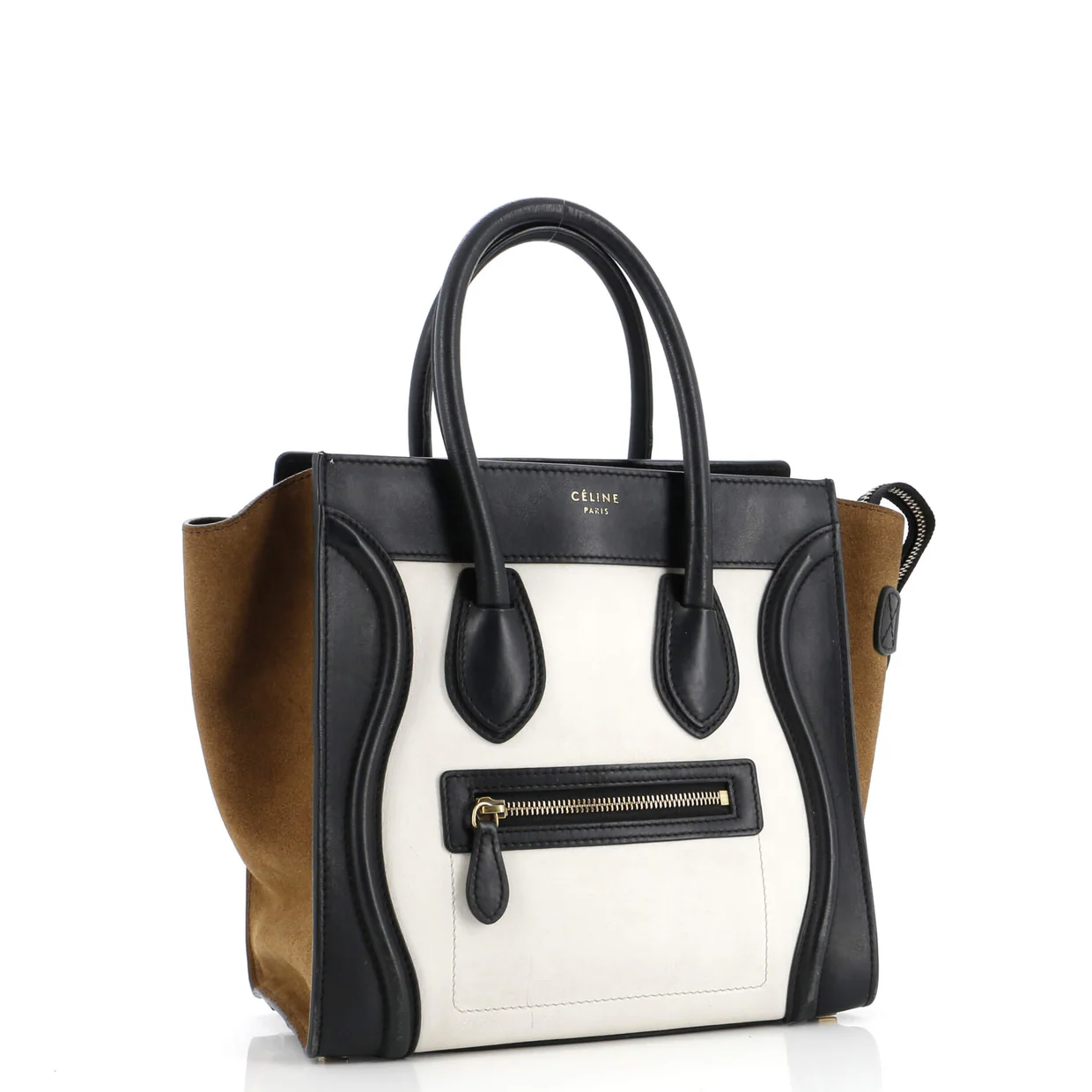 Tricolor Luggage Bag Leather Micro - Deep Luxury