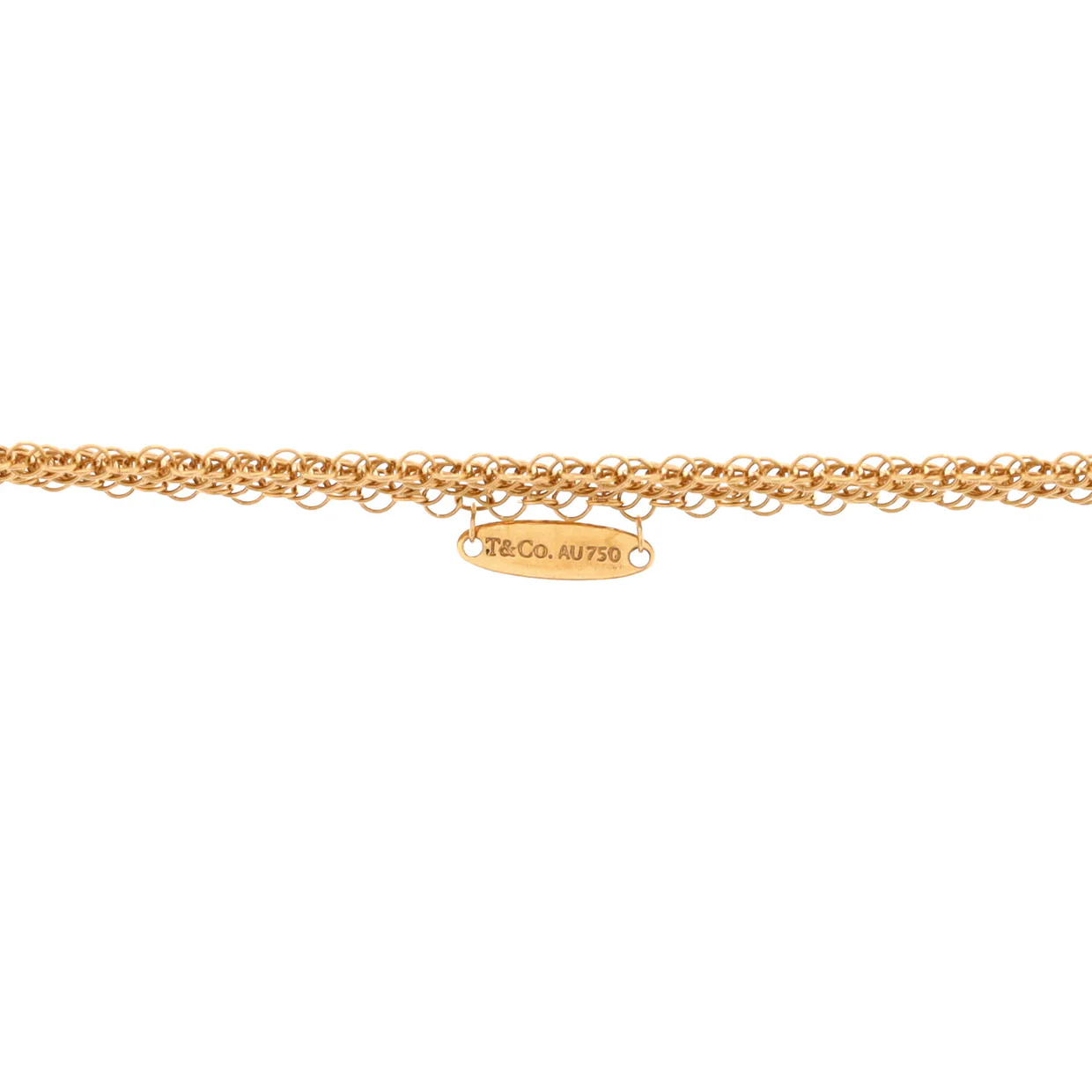 Elsa Peretti Open Heart Mesh Pendant Necklace 18K Rose Gold 36mm - Deep Luxury