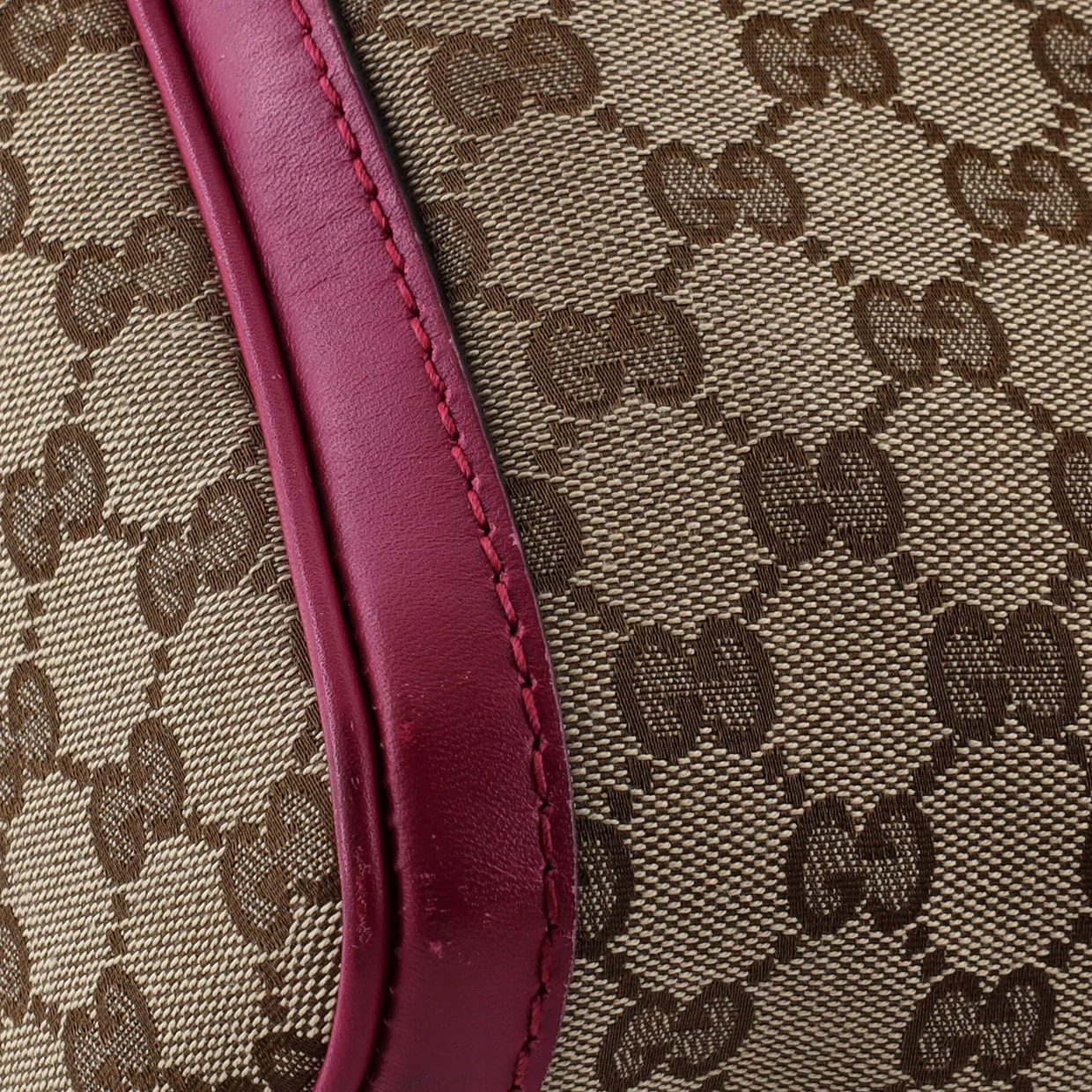 Convertible Joy Boston Bag GG Canvas with Leather Medium - Deep Luxury