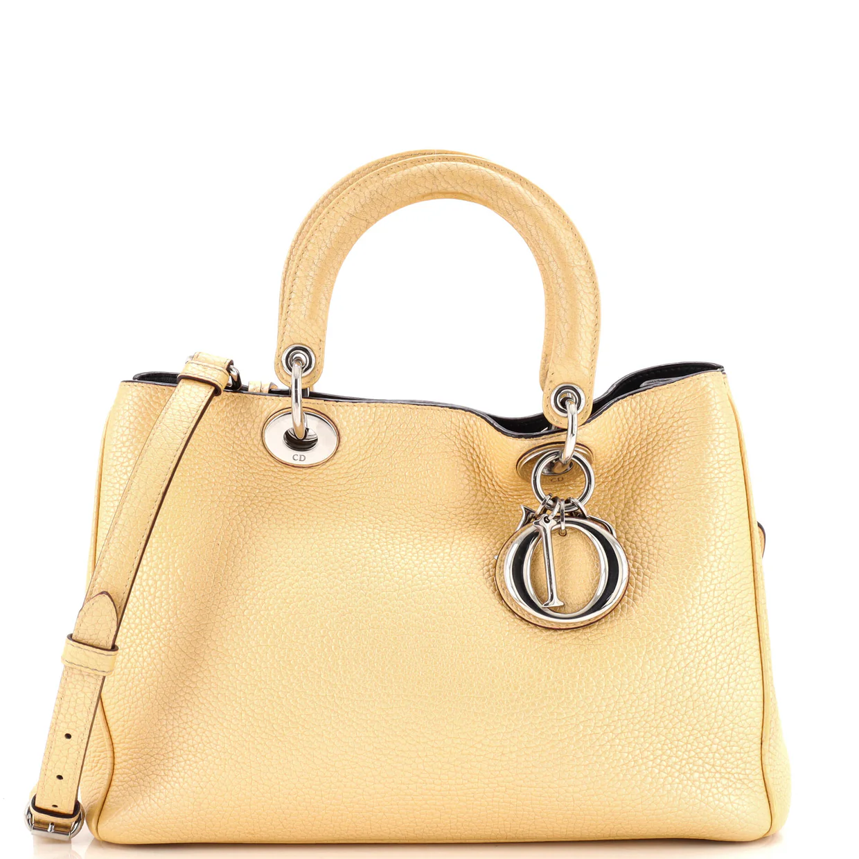 Diorissimo Tote Pebbled Leather Medium - Deep Luxury