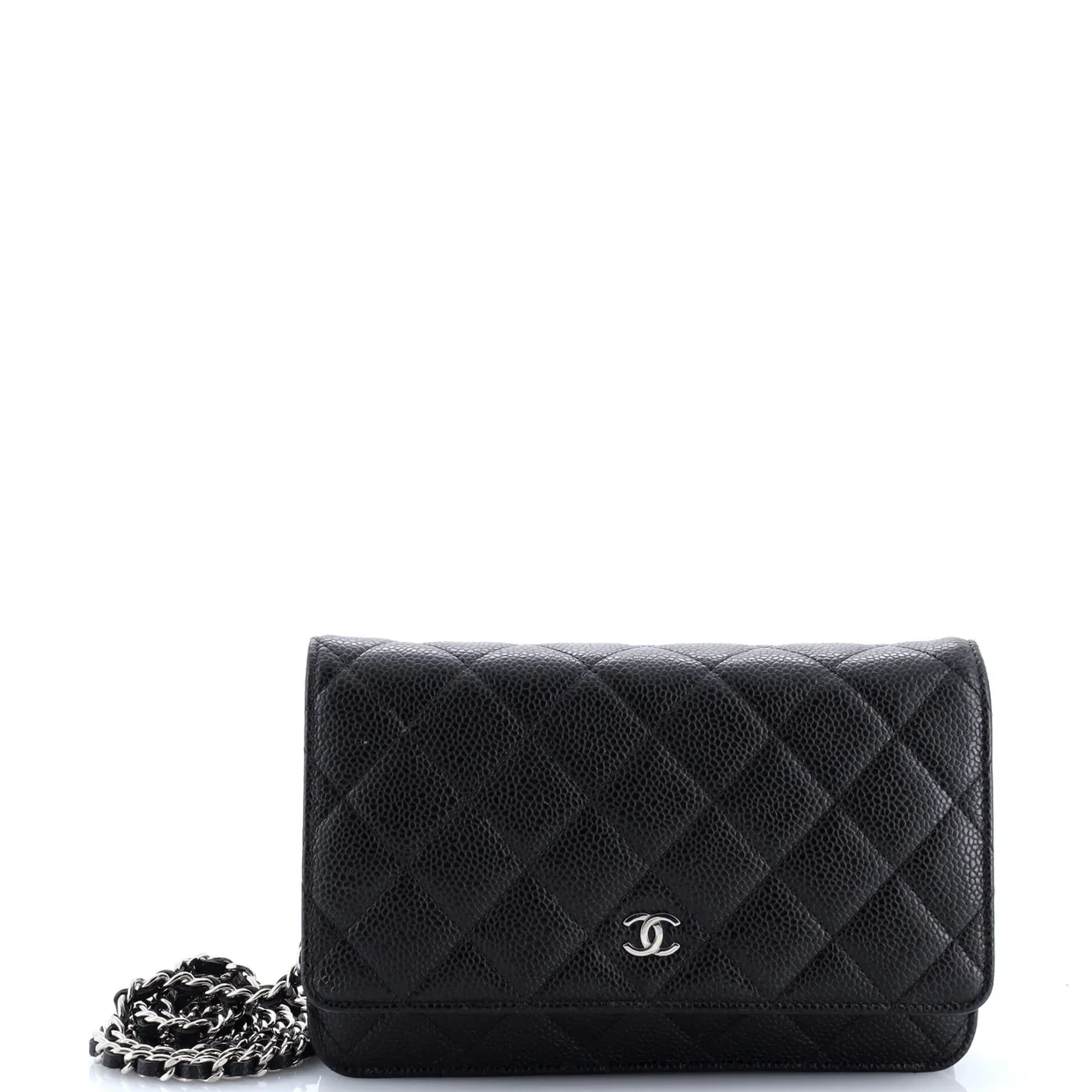 Wallet on Chain Quilted Caviar - Deep Luxury