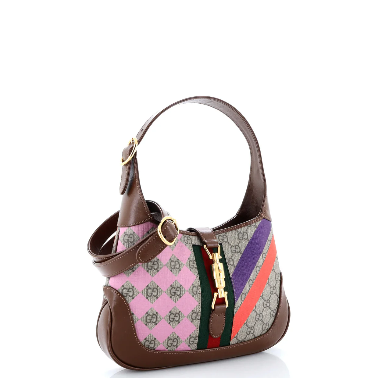 Jackie 1961 Hobo Printed GG Coated Canvas Small - Deep Luxury