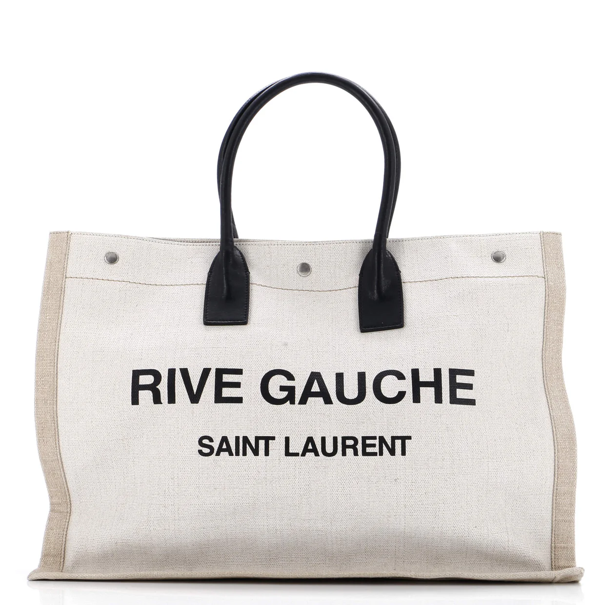 Rive Gauche Shopper Tote Canvas Large - Deep Luxury