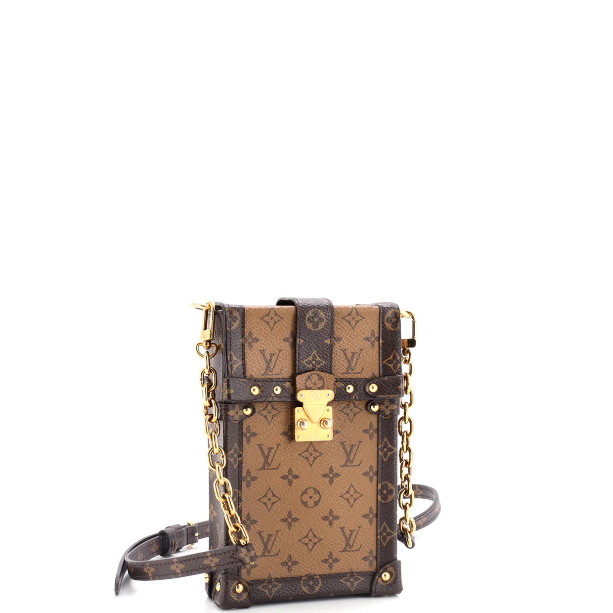 Vertical Trunk Pochette Reverse Monogram Canvas - Deep Luxury