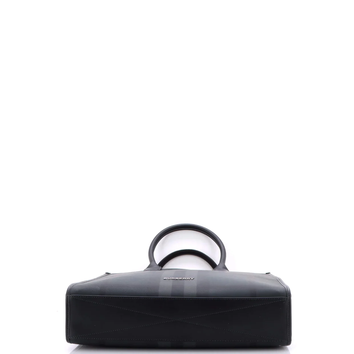 Convertible Tote London Check Coated Canvas with Leather Medium - Deep Luxury