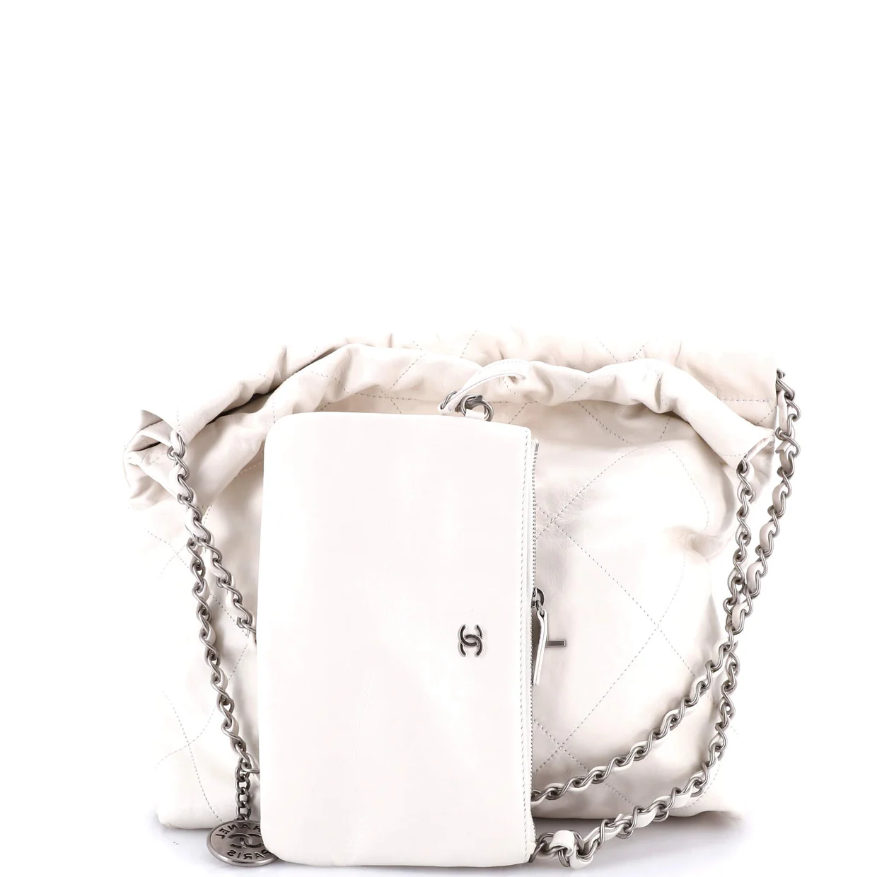 22 Chain Hobo Quilted Calfskin Small - Deep Luxury