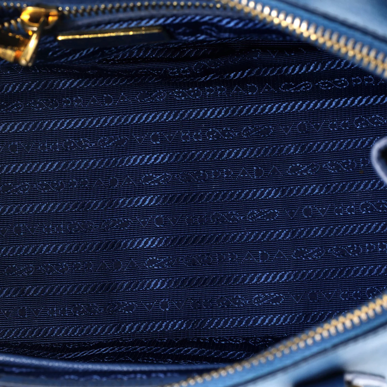 Double Zip Lux Tote Saffiano Leather Small - Deep Luxury