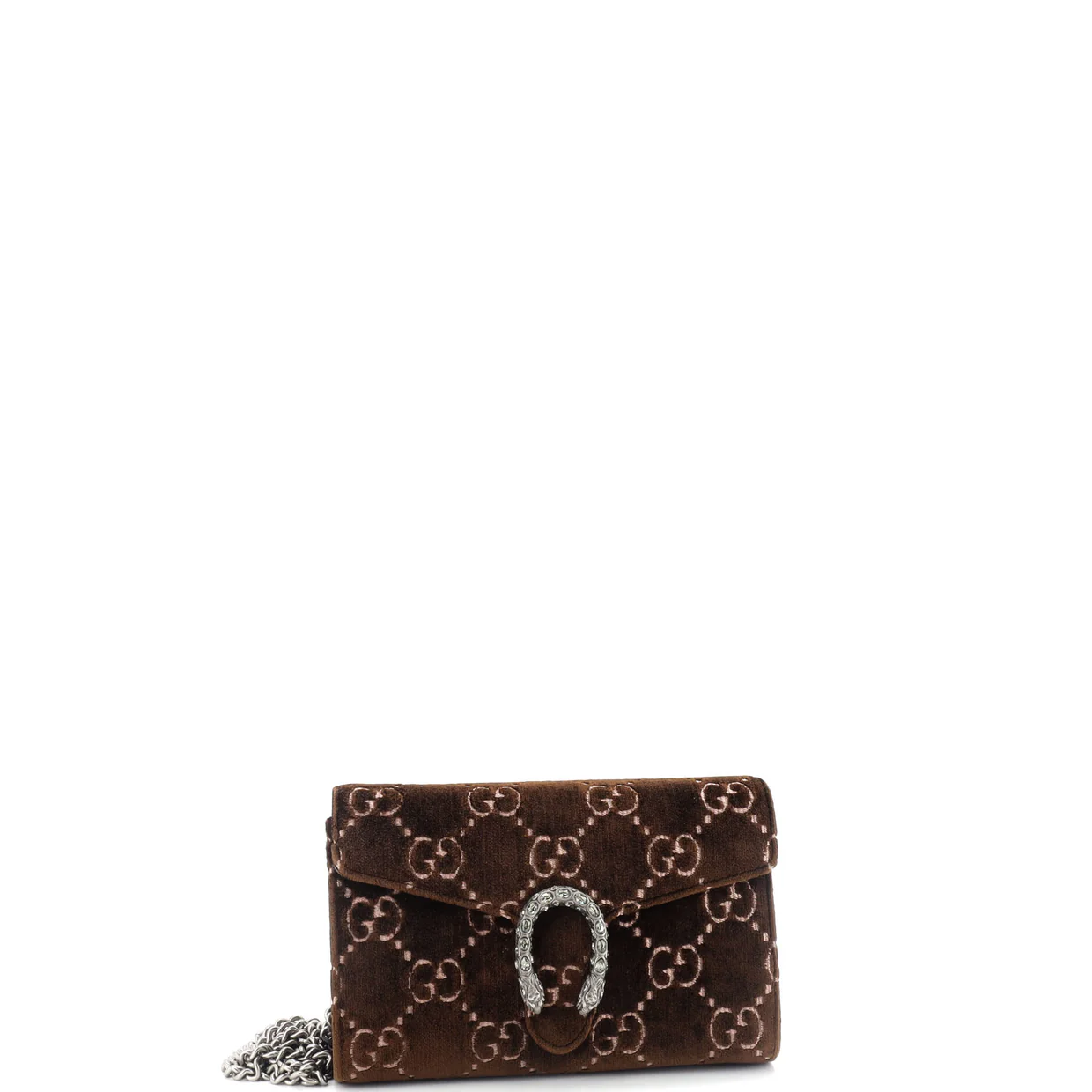 Dionysus Chain Wallet GG Velvet Small - Deep Luxury