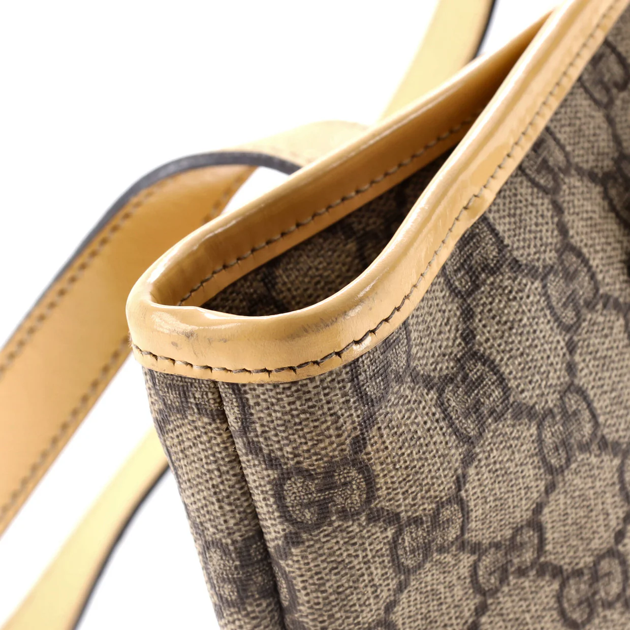 Plus Tote GG Coated Canvas with Leather Small - Deep Luxury