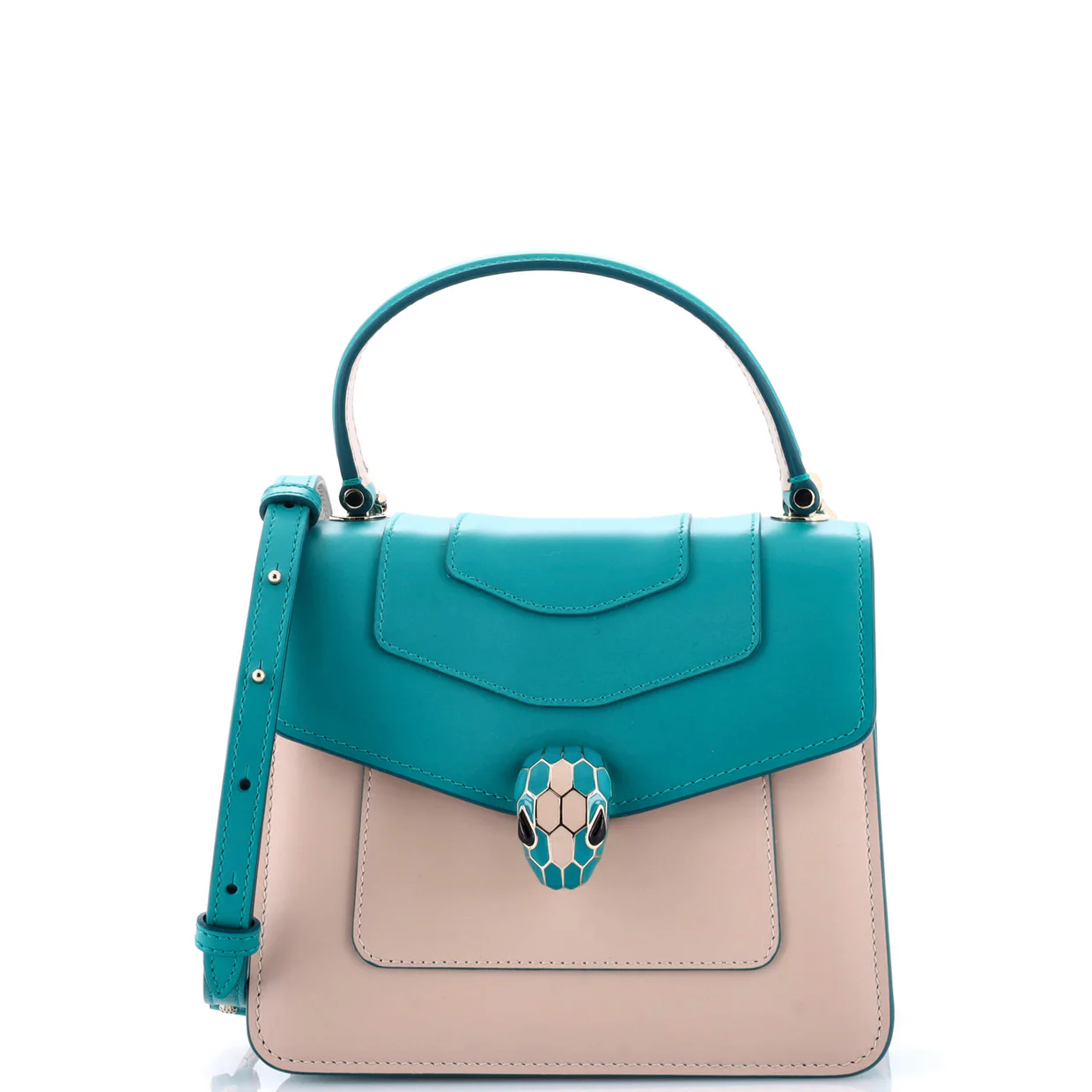 Serpenti Forever Top Handle Bag Leather Small - Deep Luxury