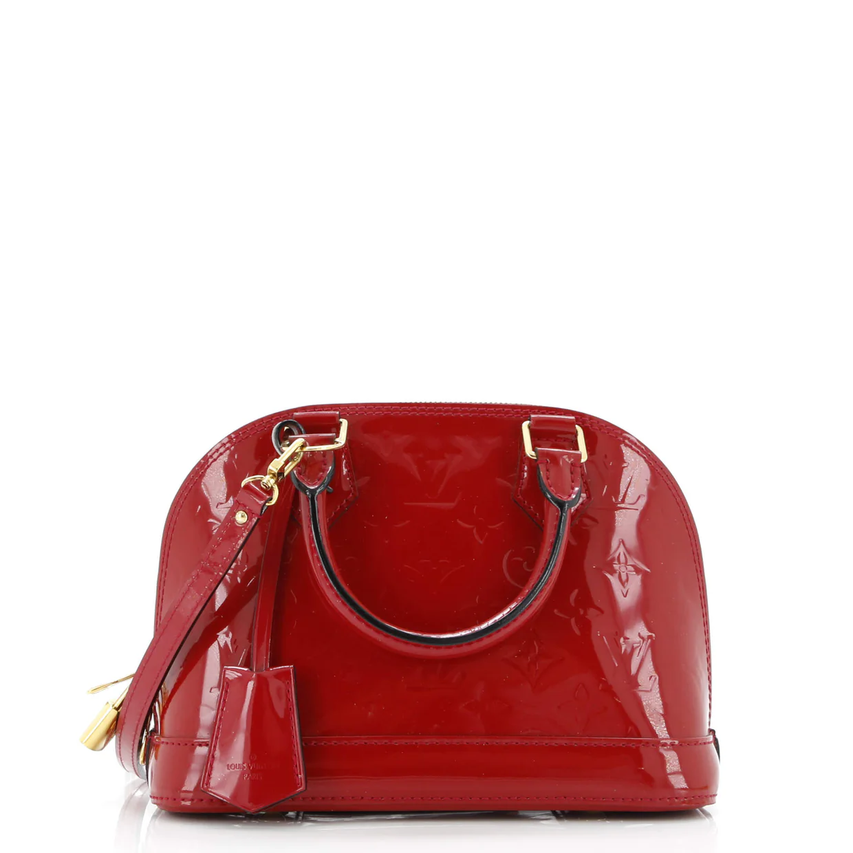 Alma Handbag Monogram Vernis BB - Deep Luxury