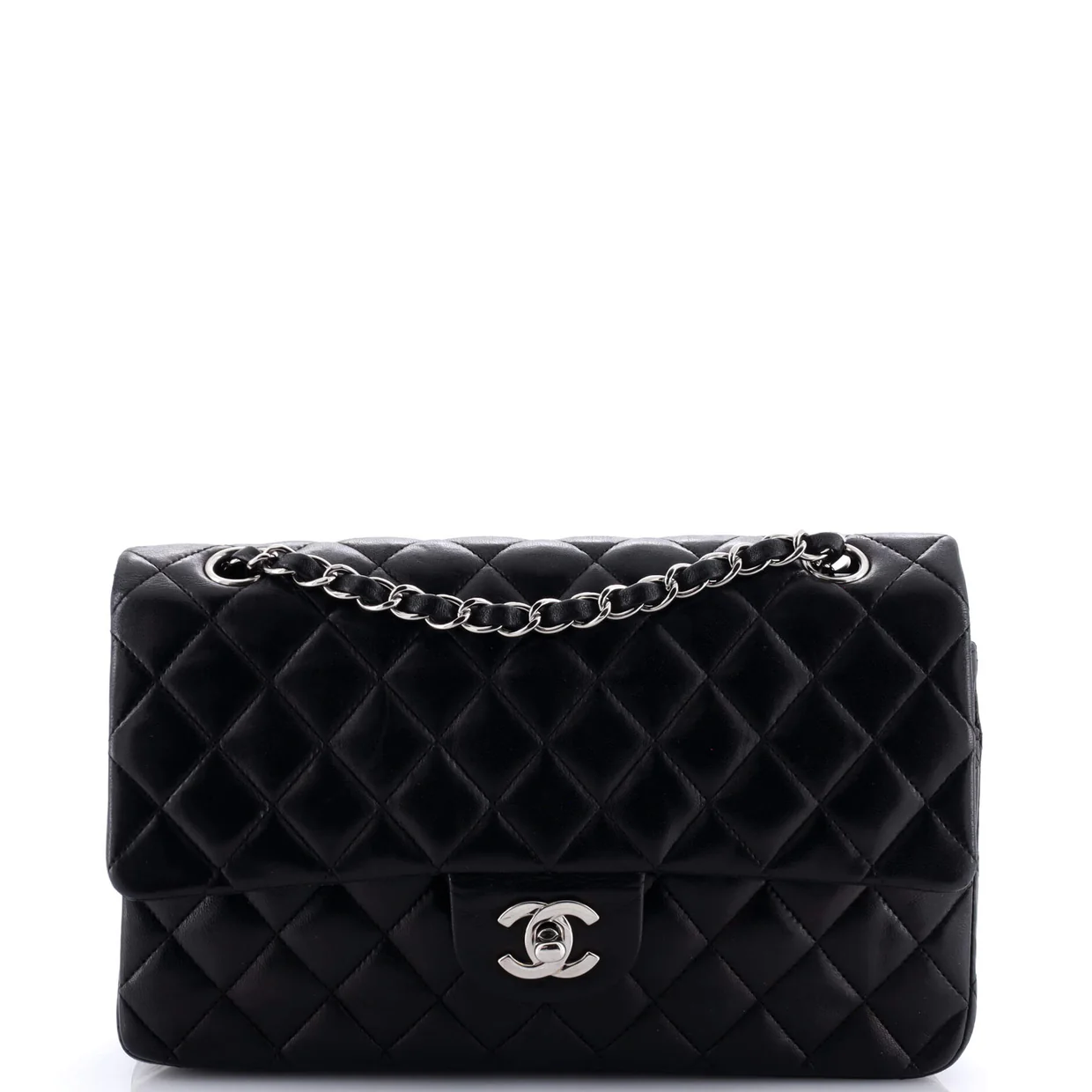 Vintage Classic Double Flap Bag Quilted Lambskin Medium - Deep Luxury
