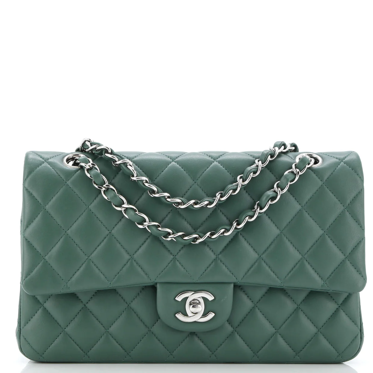 Classic Double Flap Bag Quilted Lambskin Medium - Deep Luxury