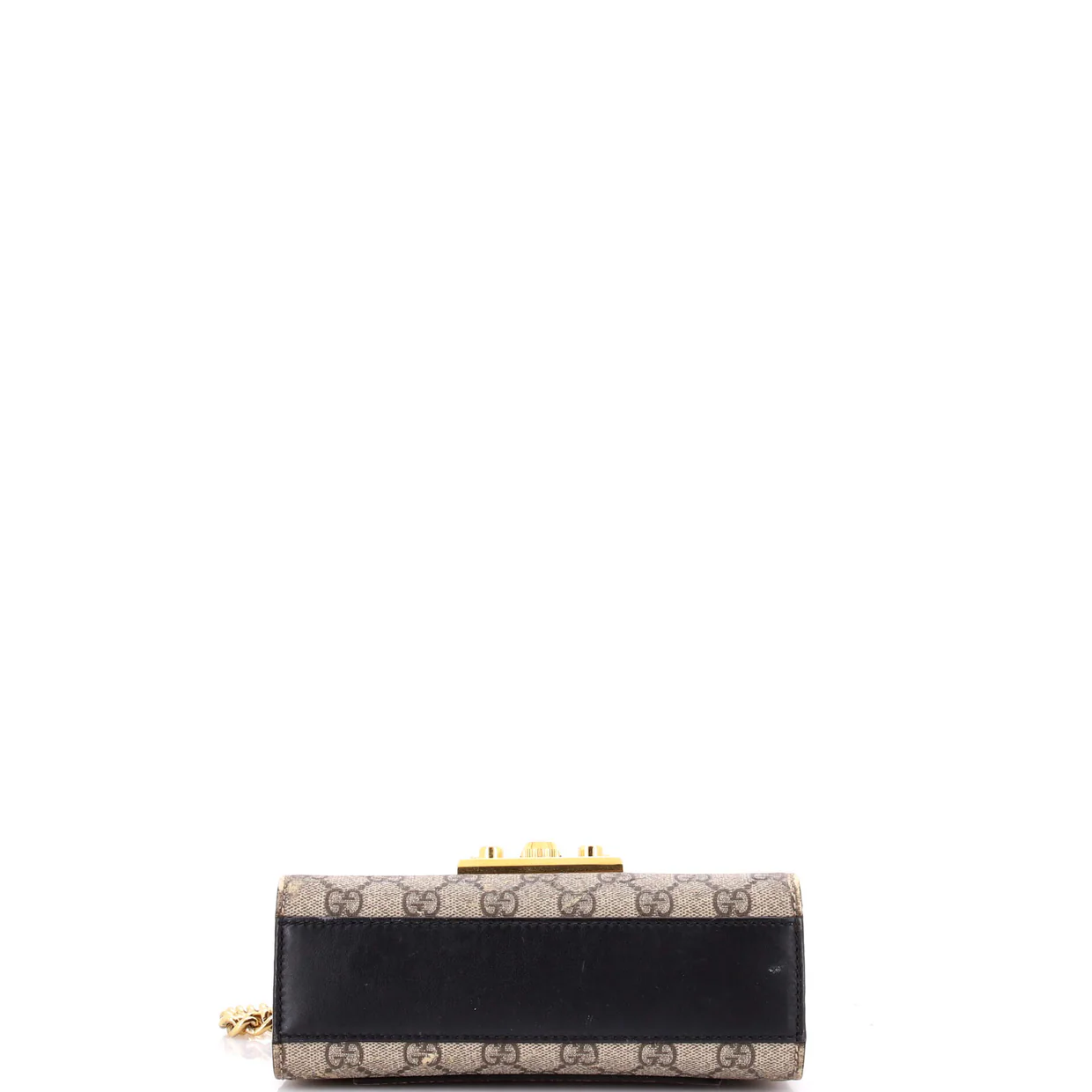 Padlock Shoulder Bag GG Coated Canvas and Leather Small - Deep Luxury