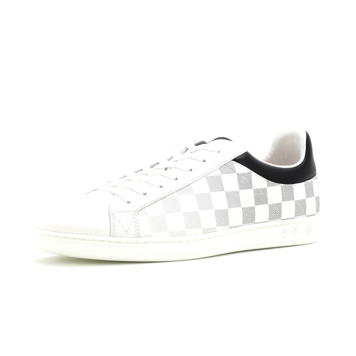 Men's Luxembourg Sneakers Gradient Damier Leather - Deep Luxury