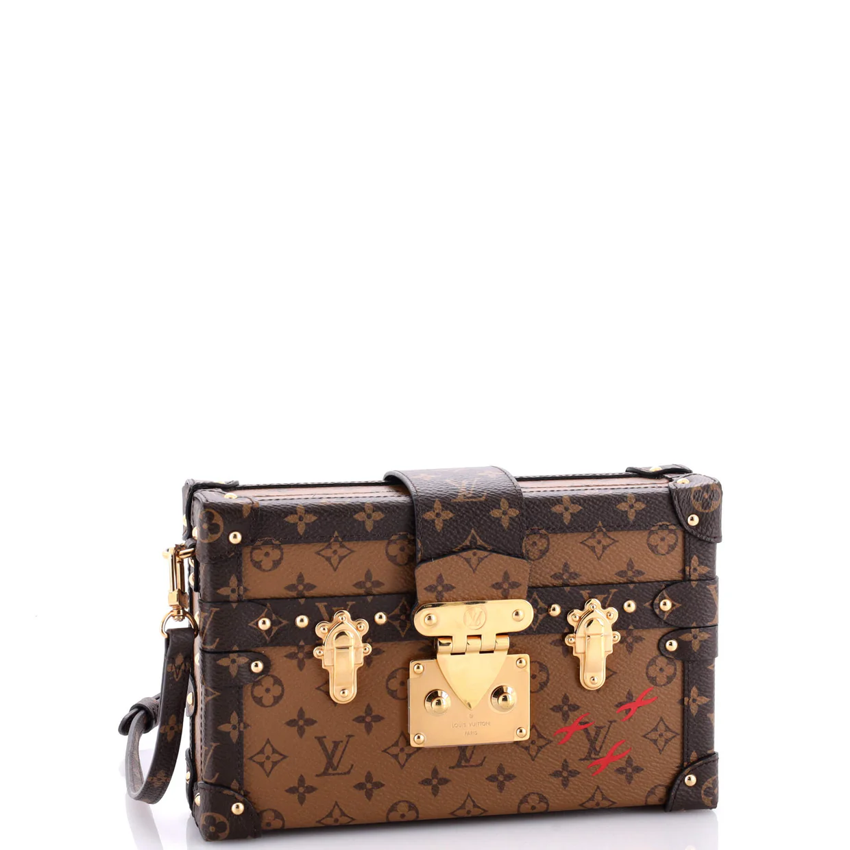 Petite Malle Handbag Reverse Monogram Canvas - Deep Luxury