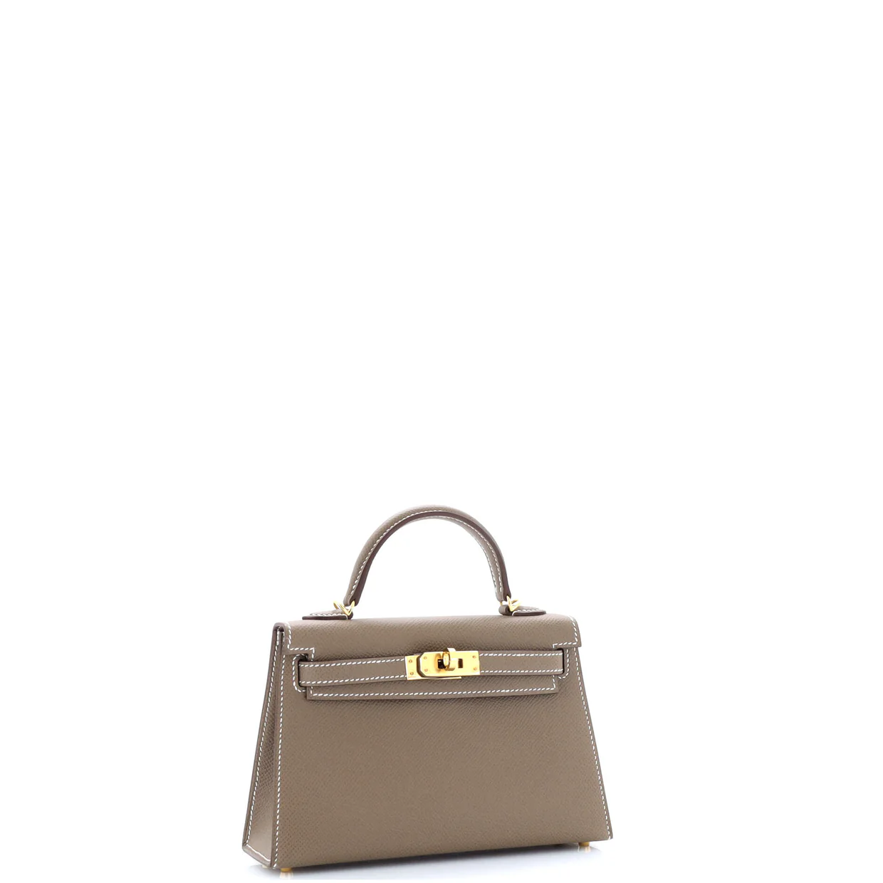 Kelly Mini II Bag Grey Epsom with Gold Hardware 20 - Deep Luxury