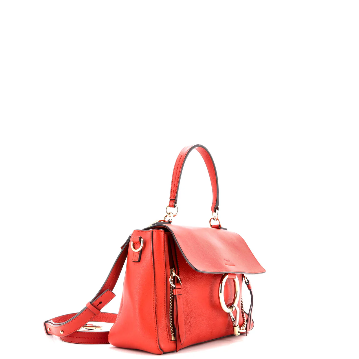 Faye Day Bag Leather Small - Deep Luxury