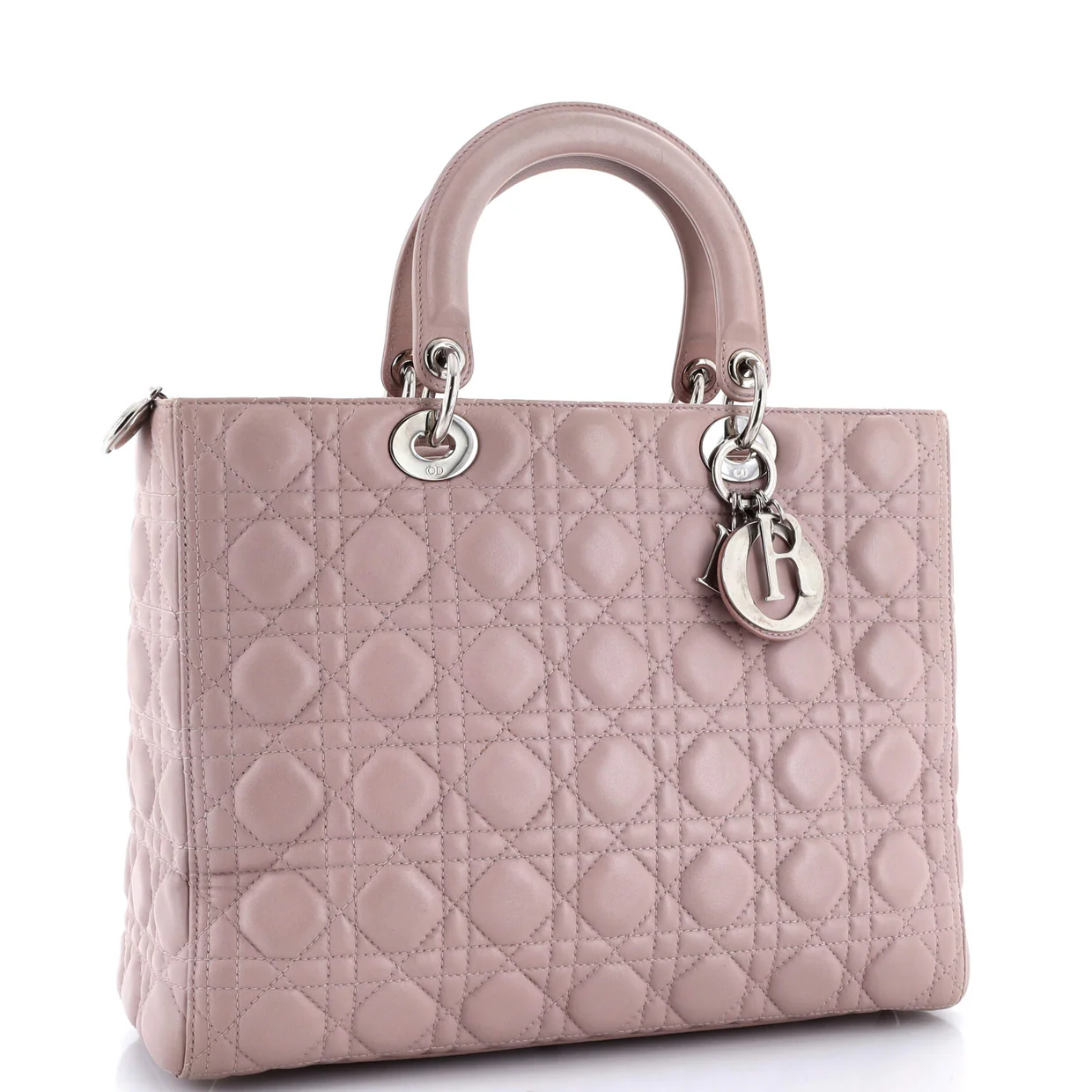 Lady Dior Bag Cannage Quilt Lambskin Large - Deep Luxury