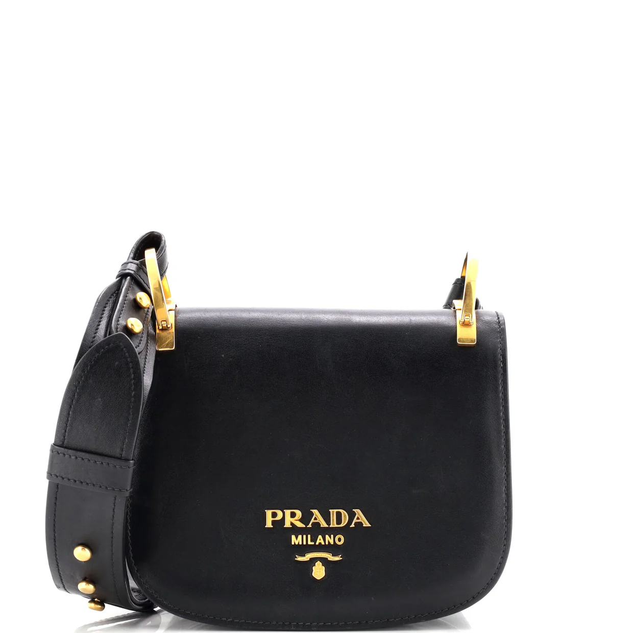 Pionniere Saddle Crossbody Bag City Calfskin Small - Deep Luxury