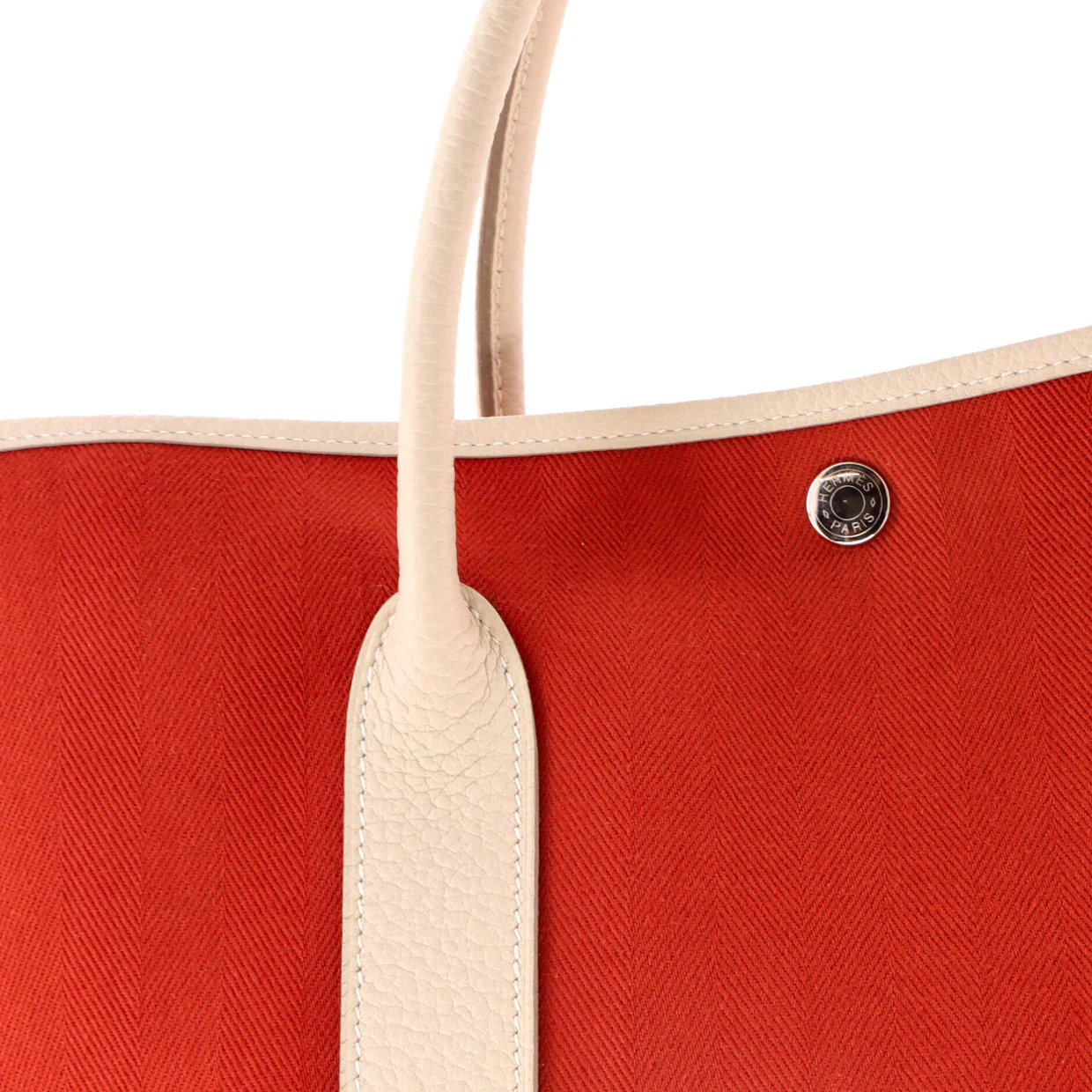 Garden Party Tote Toile and Leather 36 - Deep Luxury