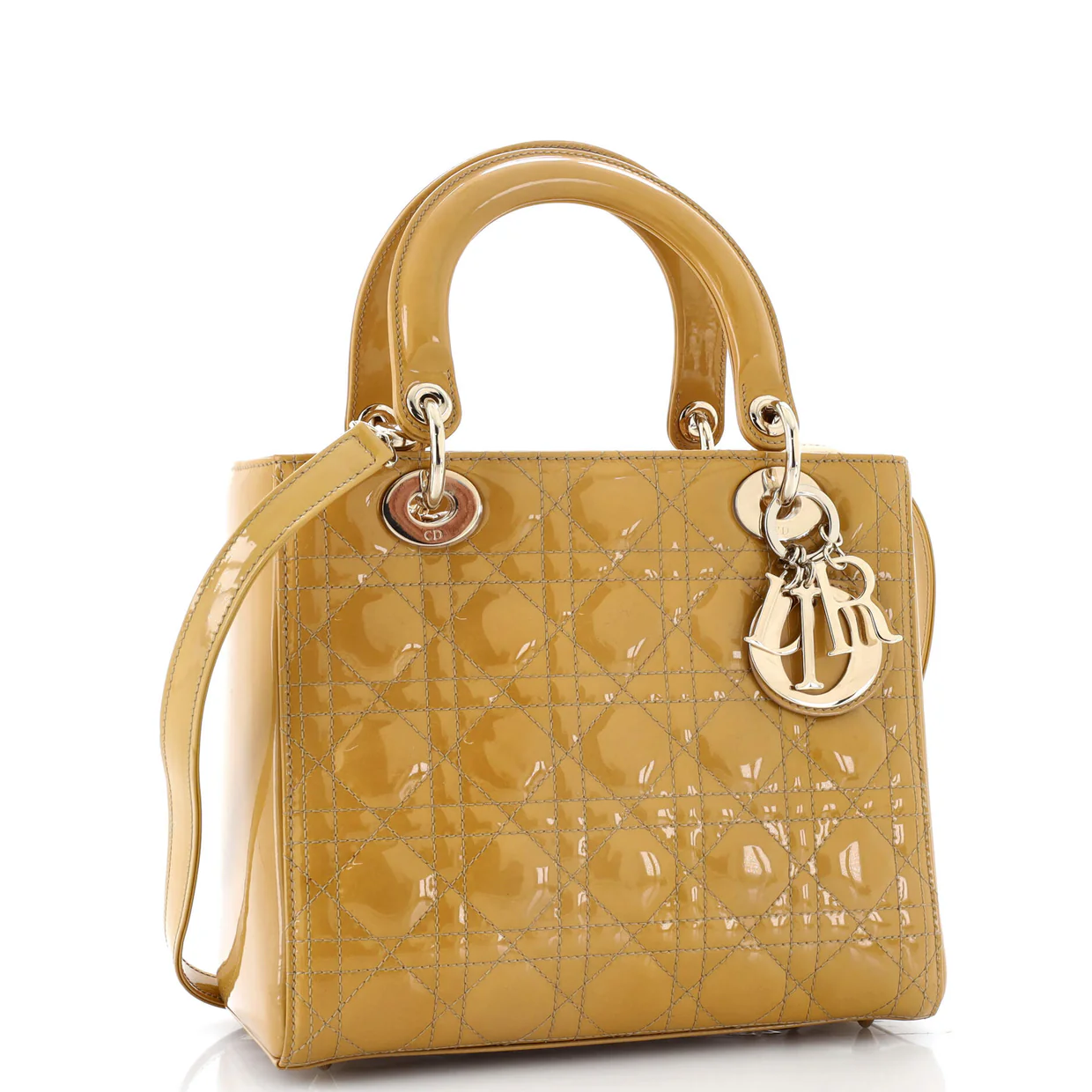 Lady Dior Bag Cannage Quilt Patent Medium - Deep Luxury