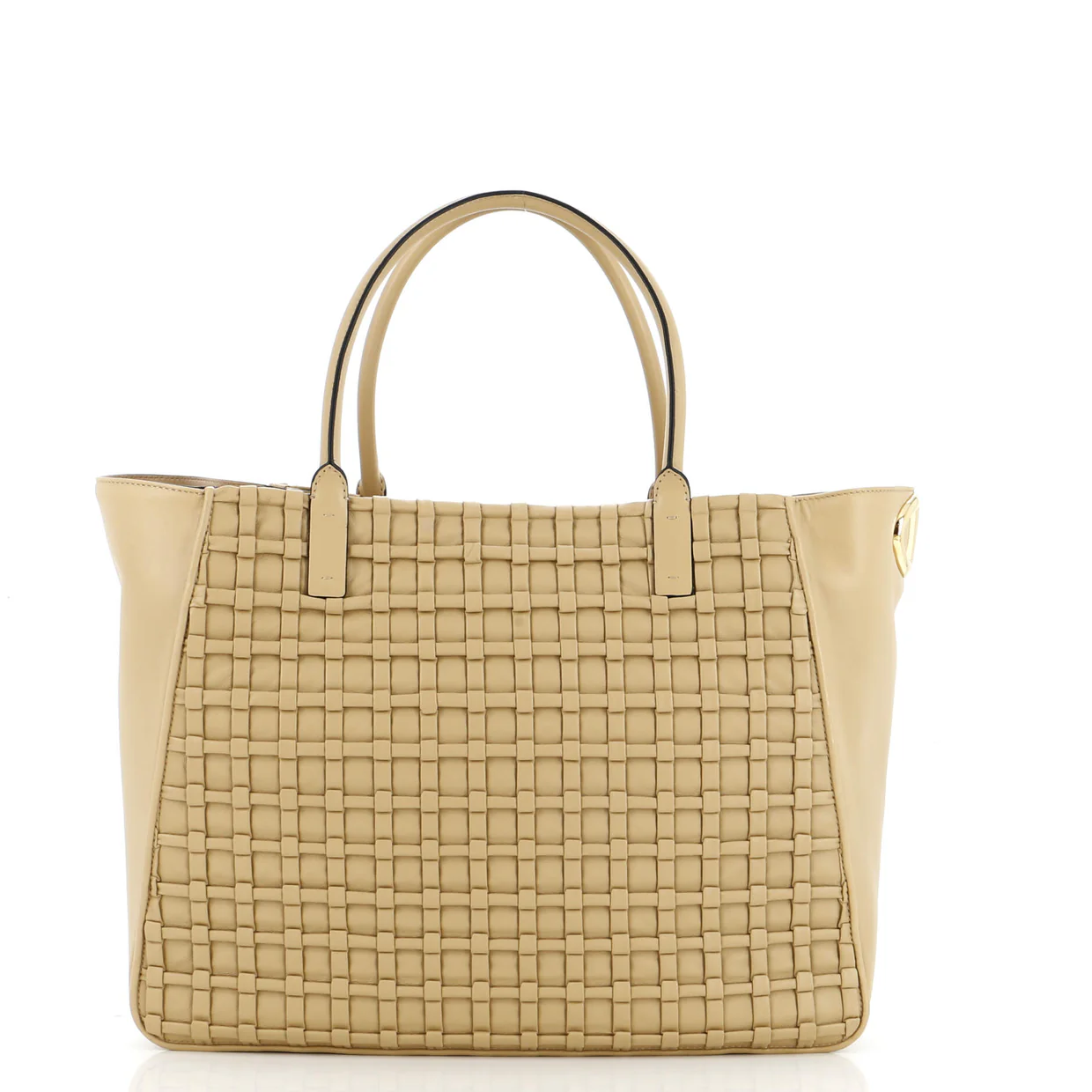 VLogo Bold Tote Leather Large - Deep Luxury