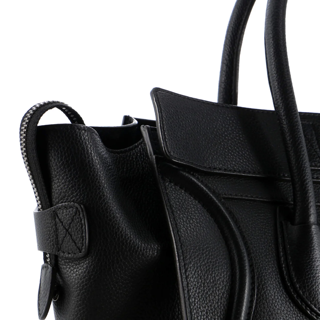 Luggage Bag Grainy Leather Mini - Deep Luxury