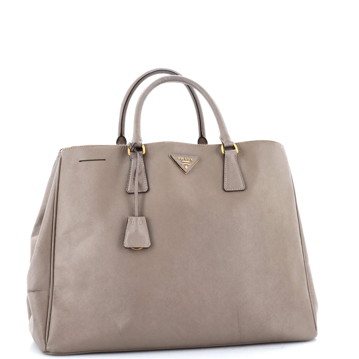 Double Zip Lux Tote Saffiano Leather XL - Deep Luxury