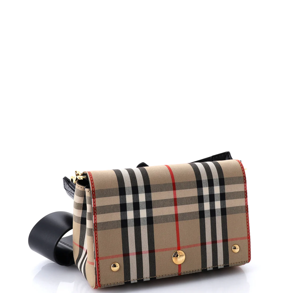 Hackberry Shoulder Bag Vintage Check Canvas Small - Deep Luxury