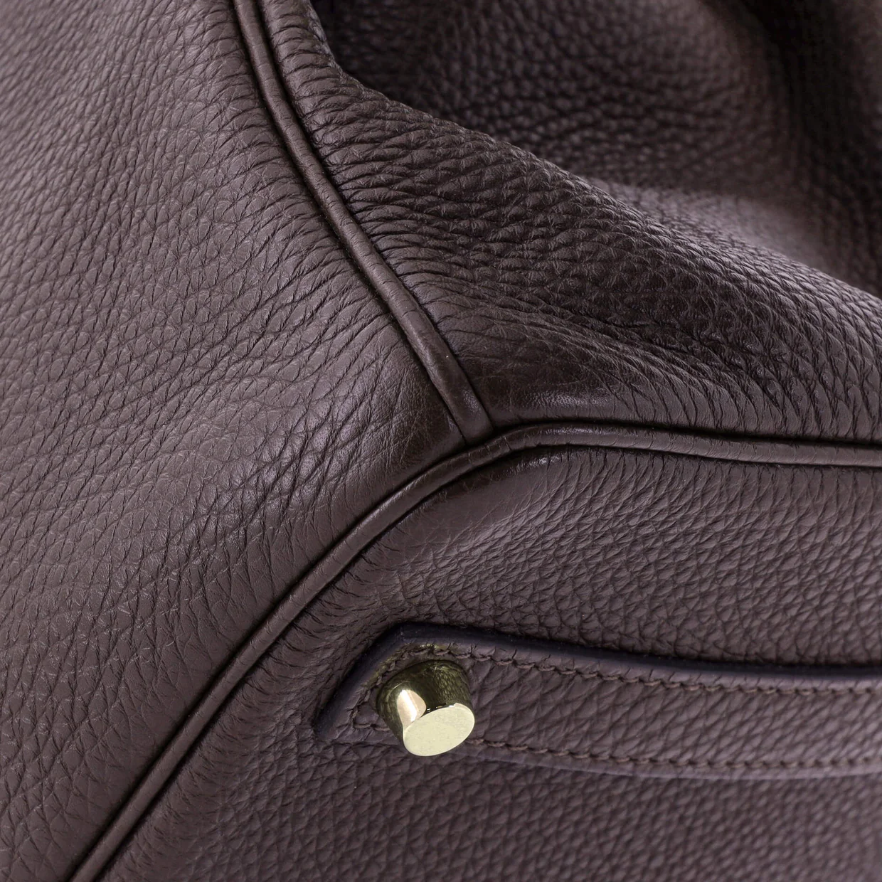 Birkin Handbag Chocolat Togo with Gold Hardware 35 - Deep Luxury