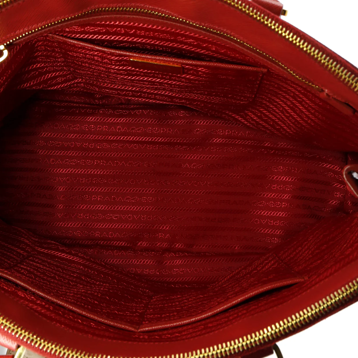 Double Zip Lux Tote Saffiano Leather Large - Deep Luxury