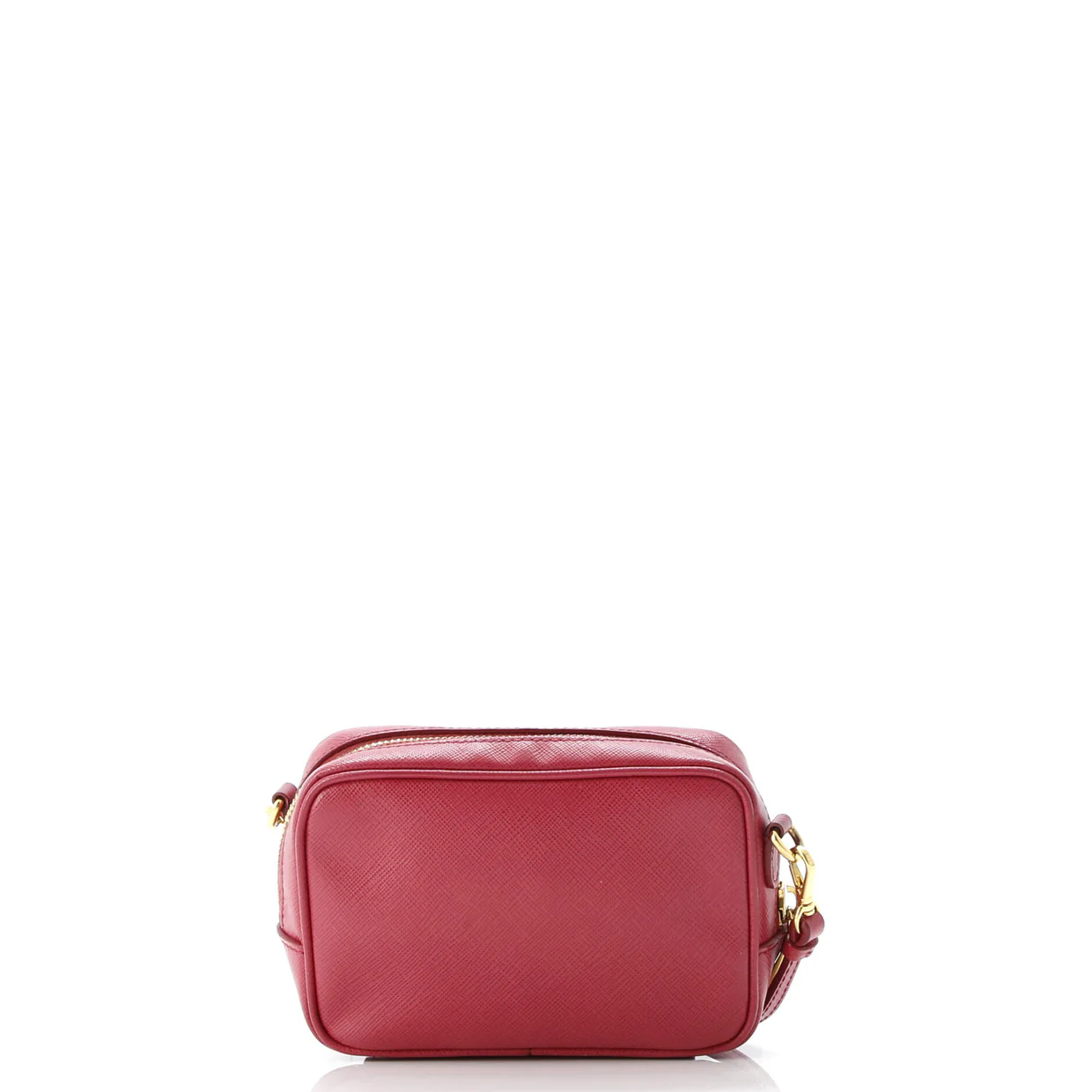 Zip Crossbody Bag Saffiano Leather Small - Deep Luxury