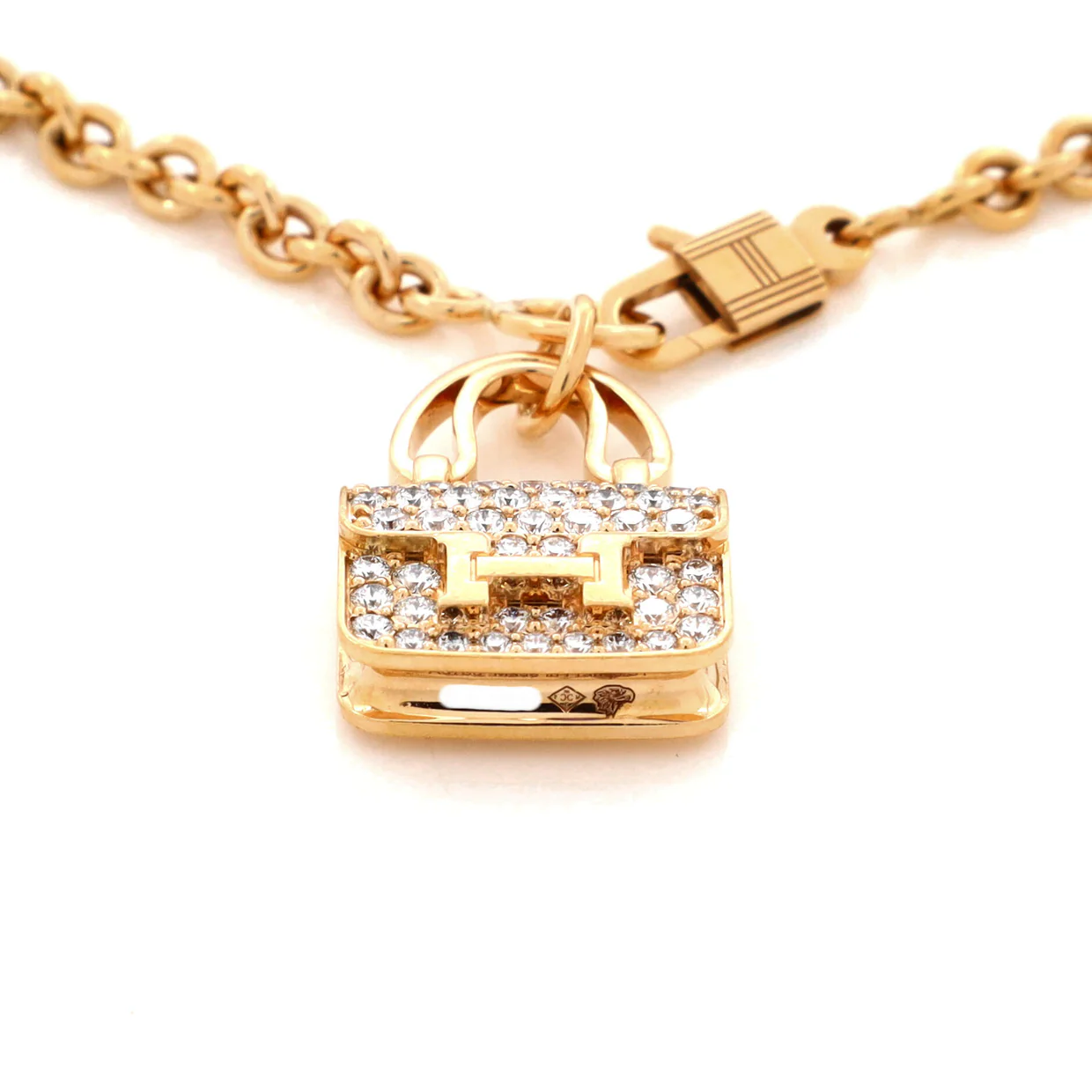 Amulettes Constance Bracelet 18K Rose Gold with Diamonds - Deep Luxury