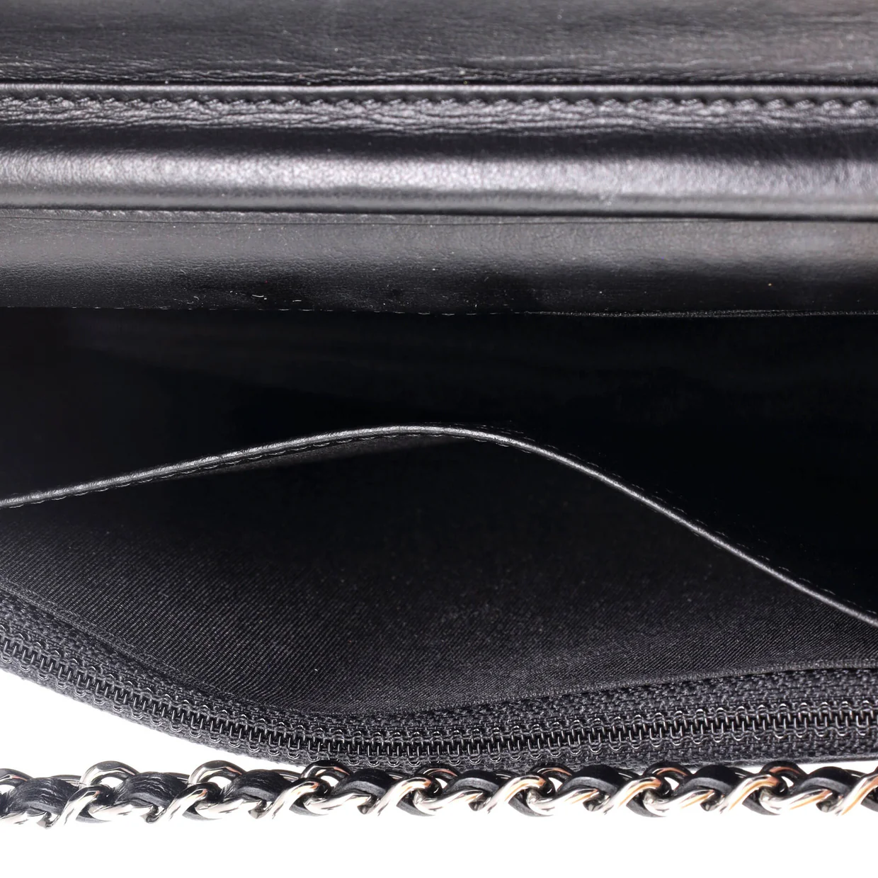 Paris-Shanghai Wallet on Chain Studded Canvas - Deep Luxury