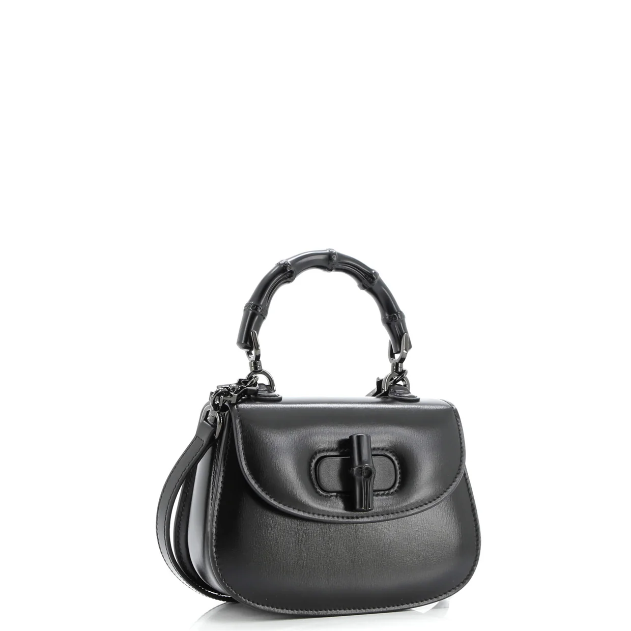 Bamboo 1947 Top Handle Bag Leather Mini - Deep Luxury