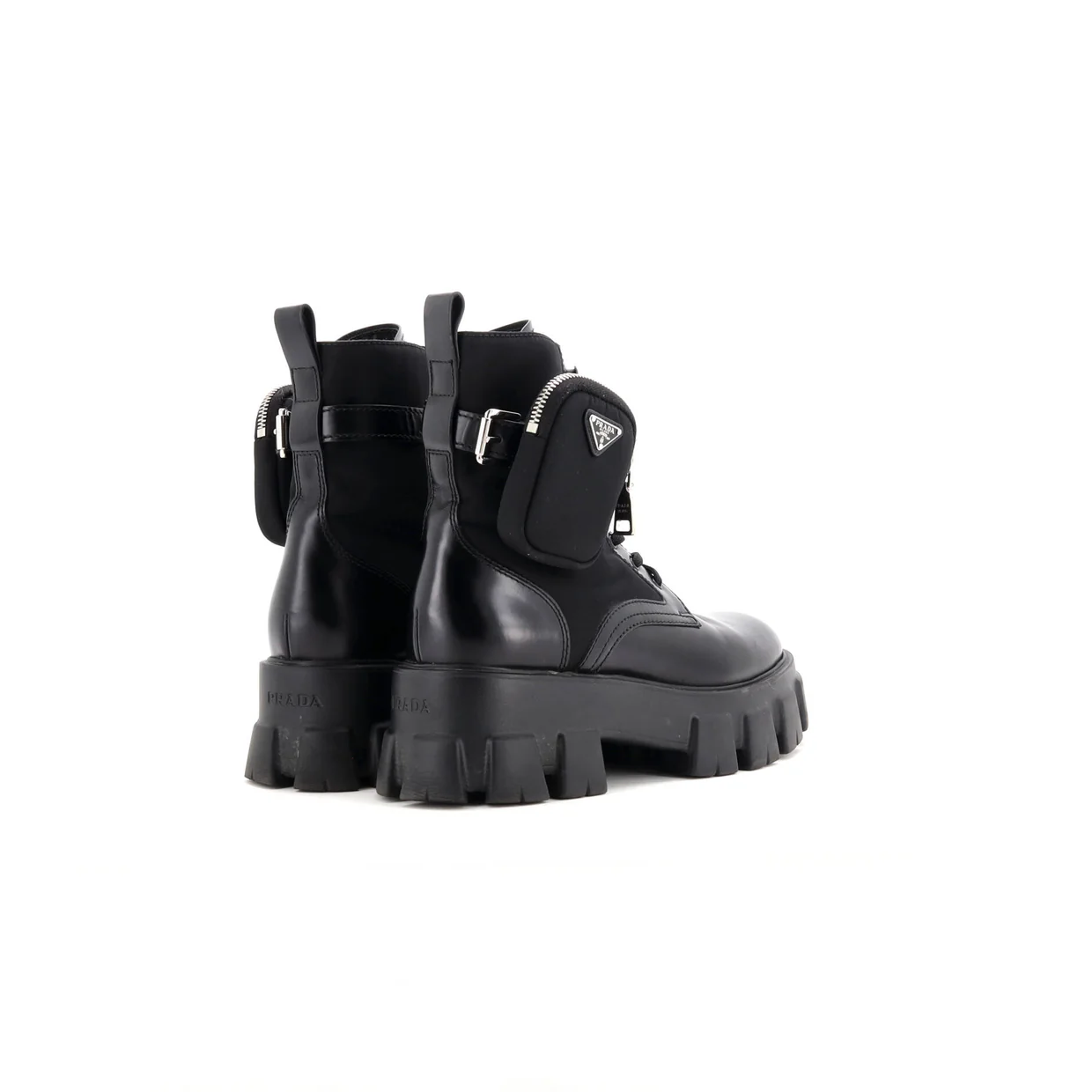 Monolith Combat Boots Leather and Nylon - Deep Luxury