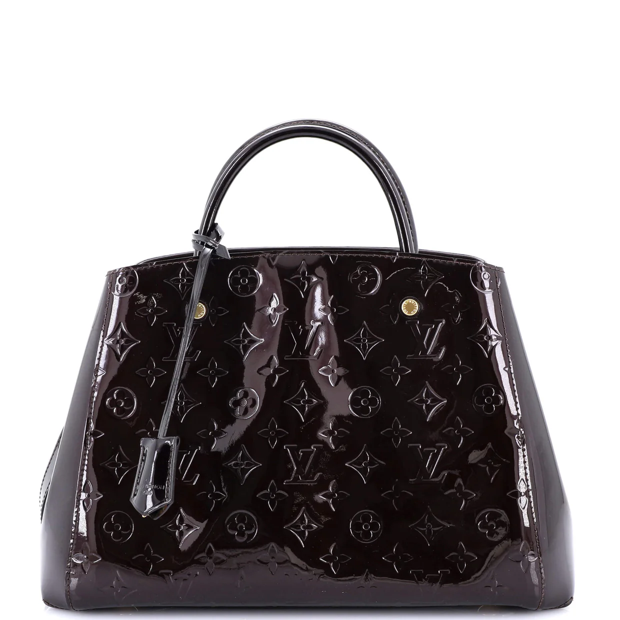 Montaigne Handbag Monogram Vernis MM - Deep Luxury
