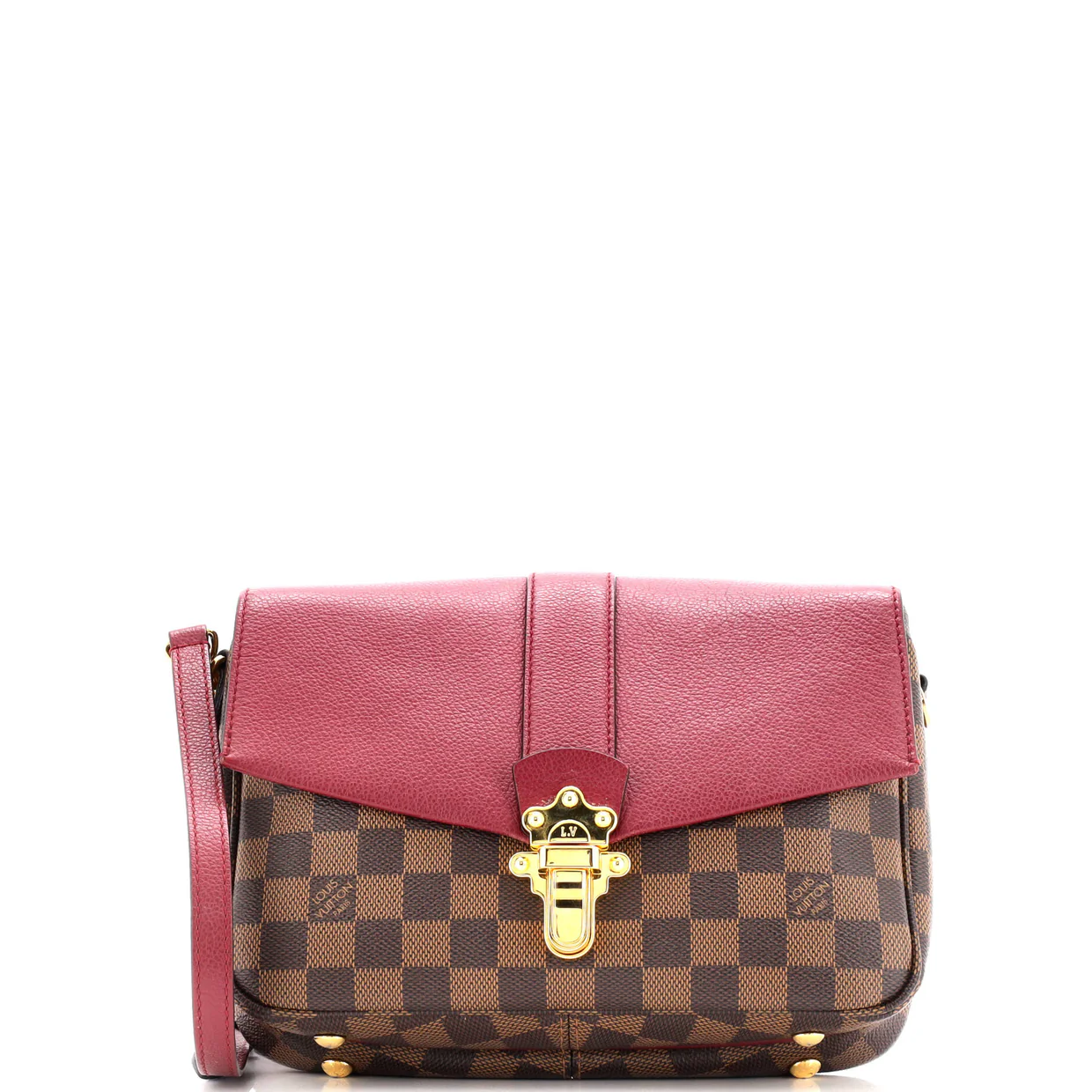Clapton Handbag Damier and Leather PM - Deep Luxury