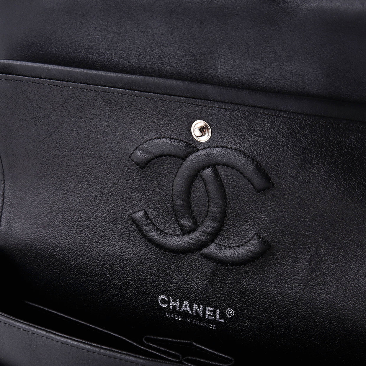 Classic Double Flap Bag Quilted Patent Medium - Deep Luxury